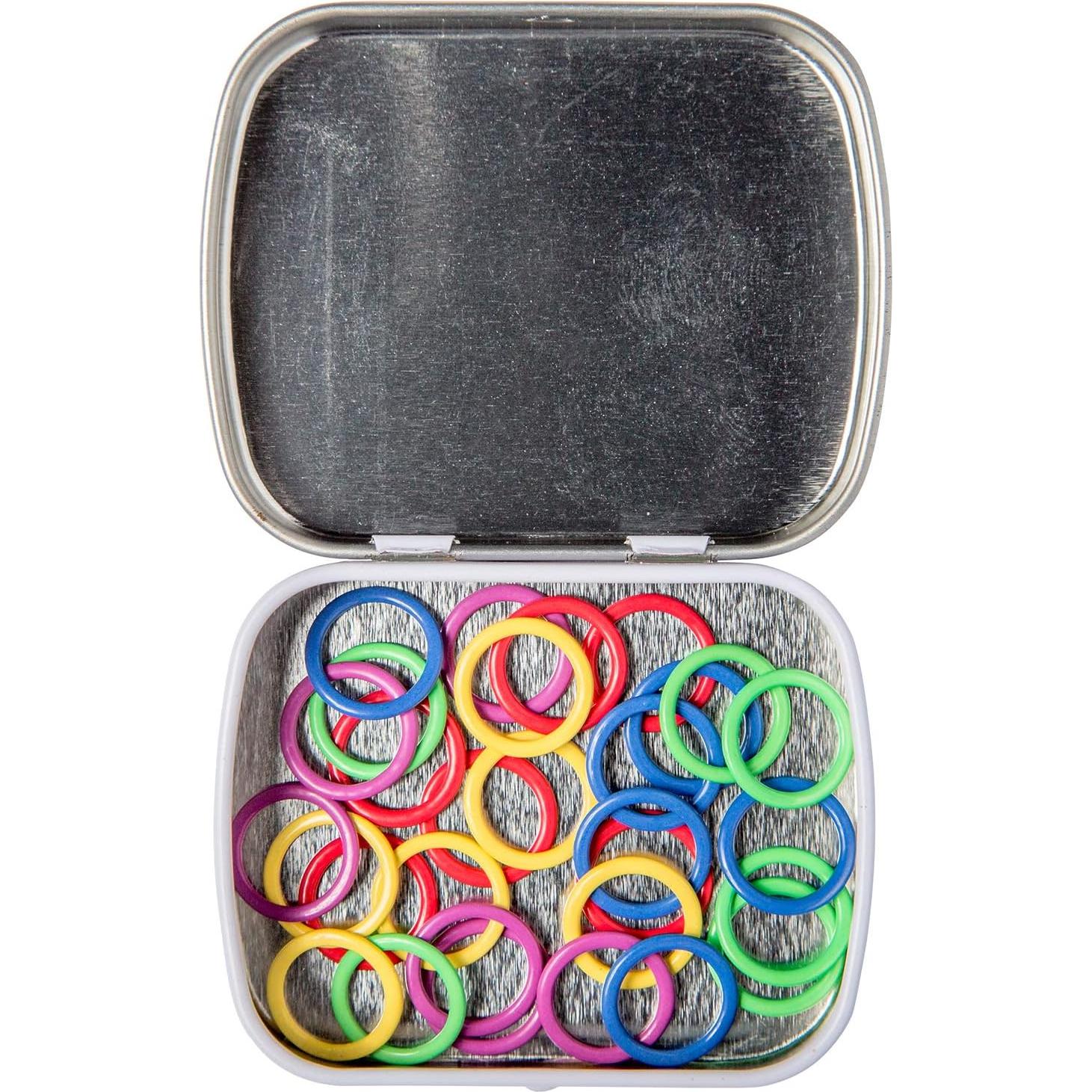 Juego de Marcadores de Puntos de Esmalte Knit Picks - Arcoíris 30 Piezas