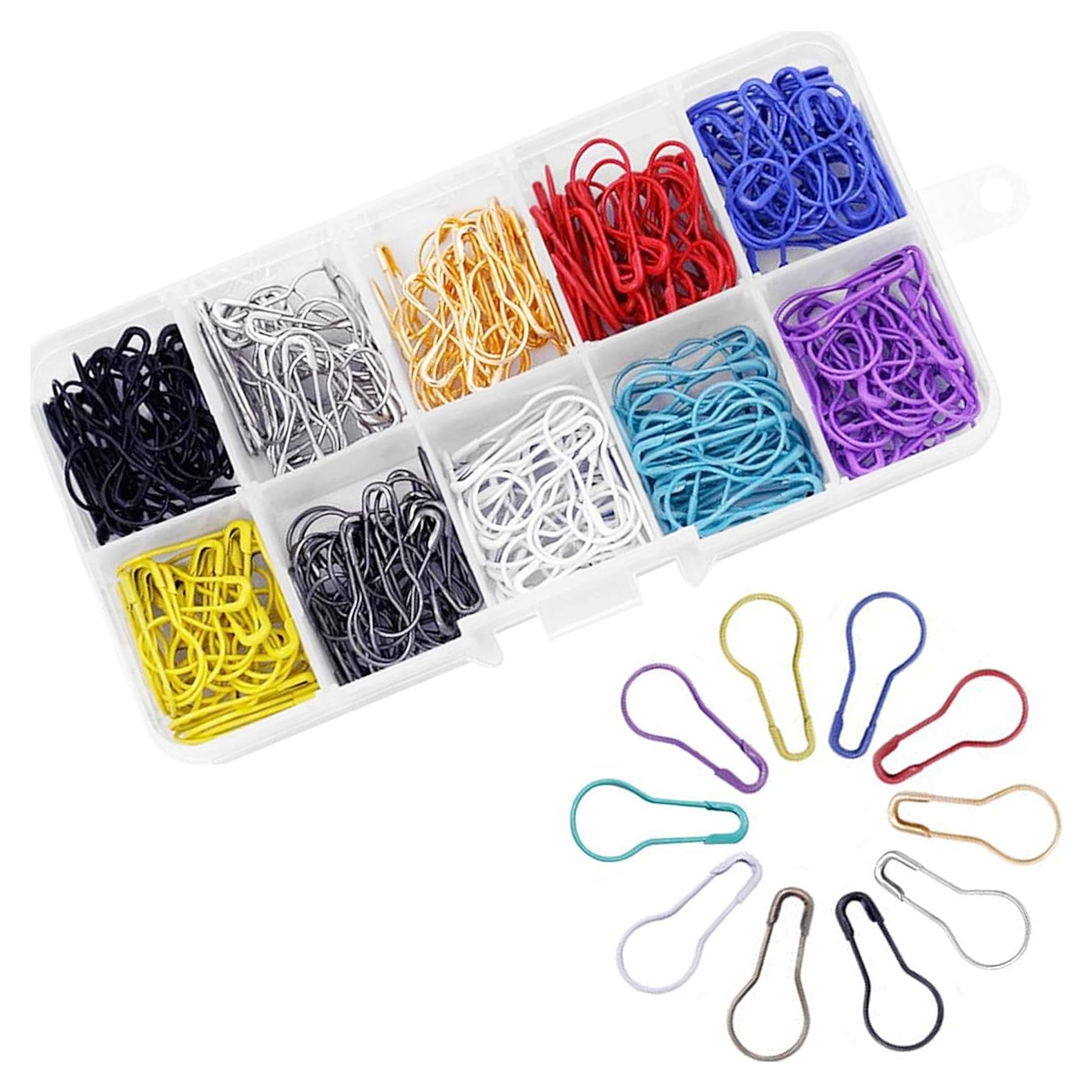 300 Alfileres de Seguridad Hesmarly Multicolor 5.6 cm con Caja