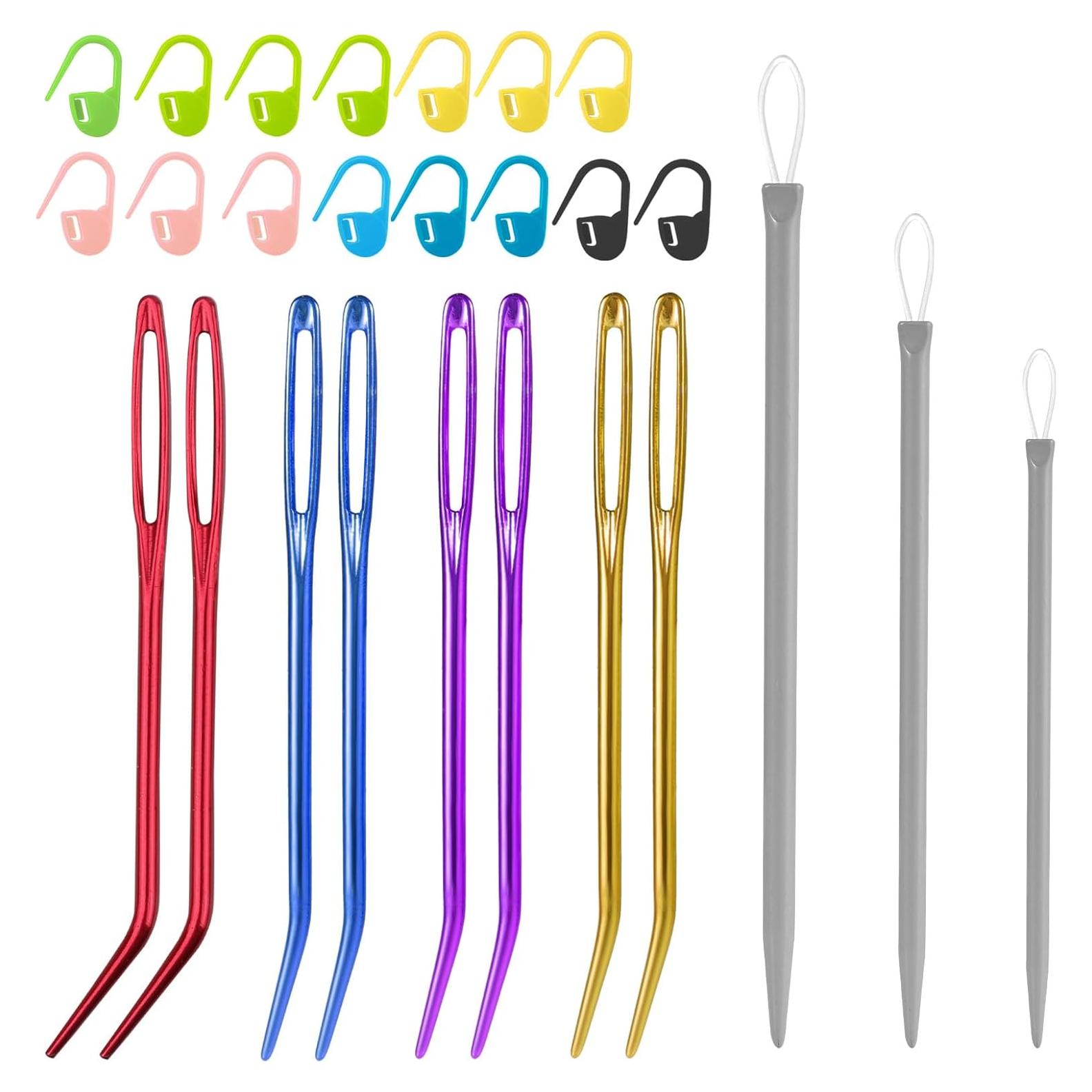 Kit de Agujas de Coser Grande Gosknor - 26 Piezas, Punta Curva