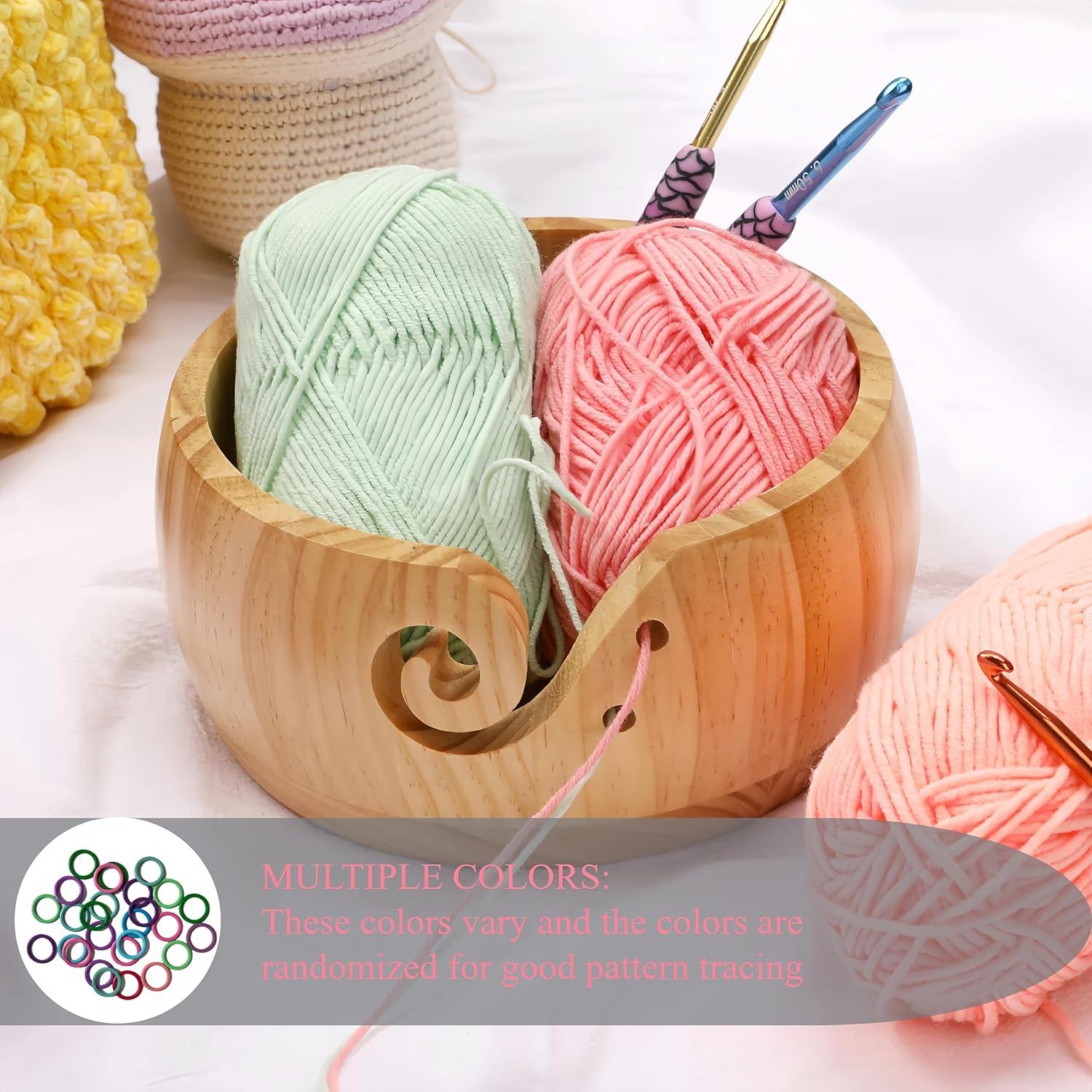 Marcadores de Puntos para Tejer Wonafa - 60 Pcs Metal Orbicular