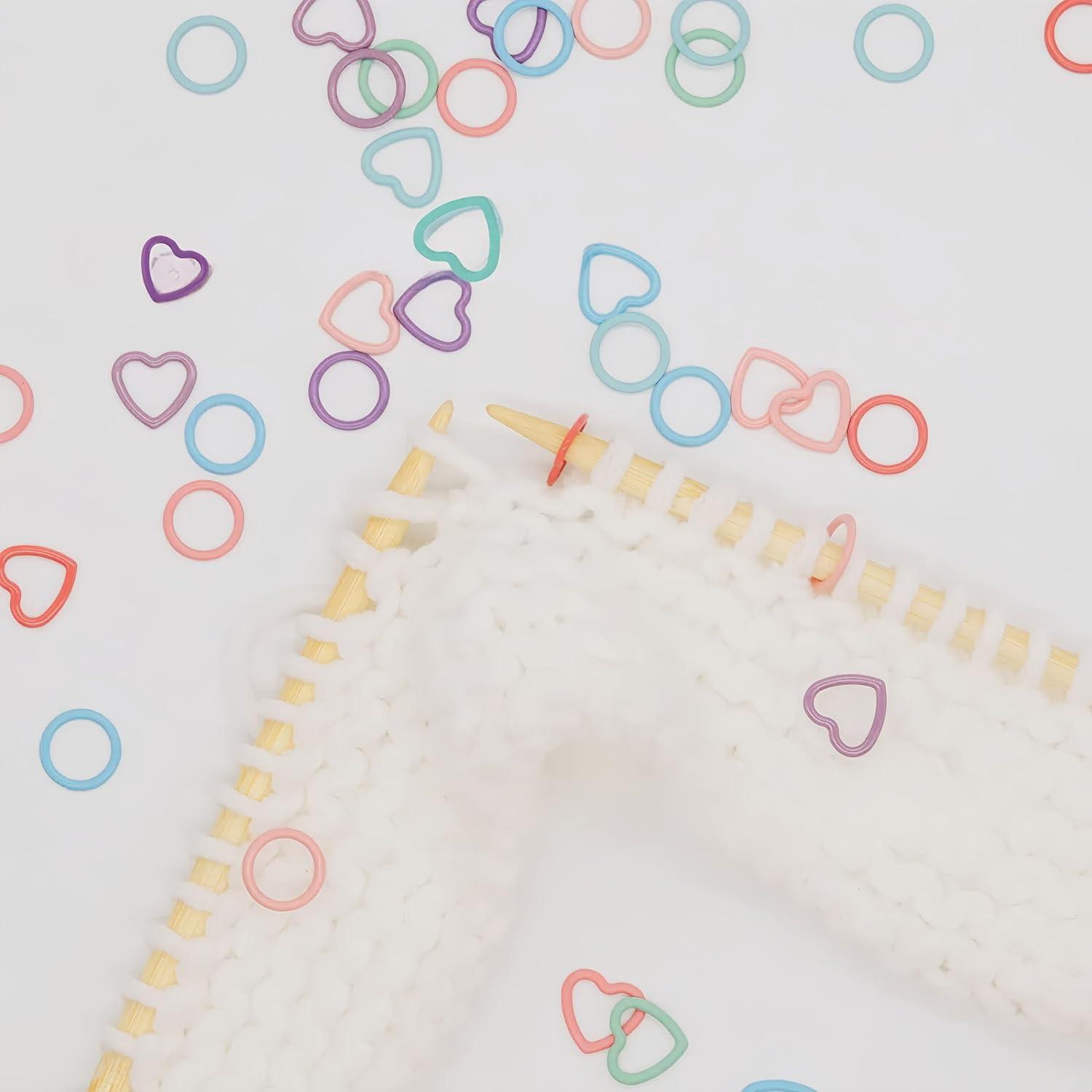 Marcadores de Puntos para Tejer Wonafa - 60 Pcs Metal Orbicular