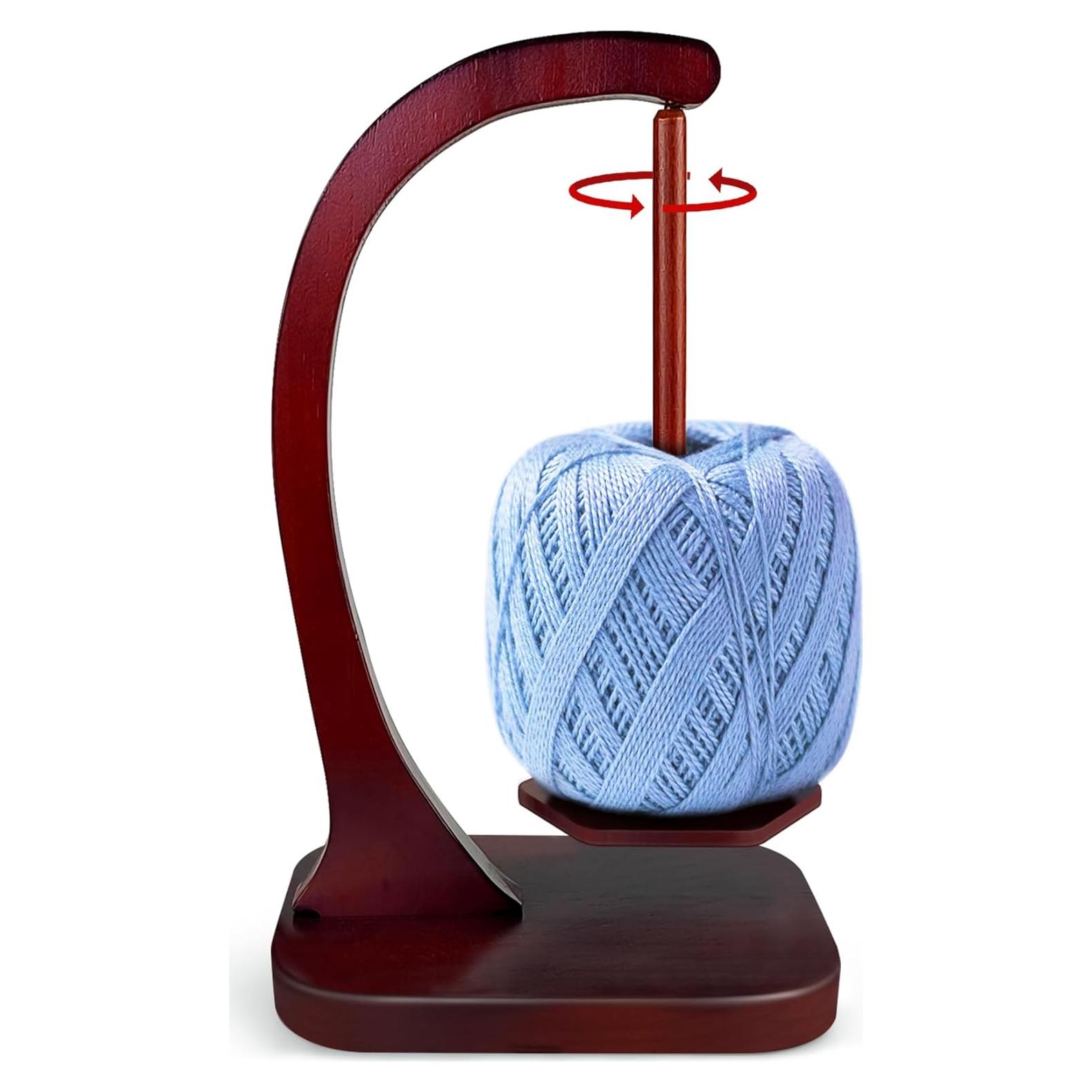 Soporte de Hilo JUCPASH de Madera con Rotación Magnética