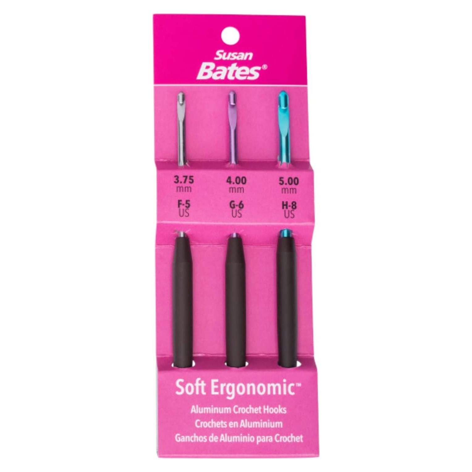 Conjunto de Ganchillos Ergonómicos Susan Bates 3 Piezas 3.75-4-5mm