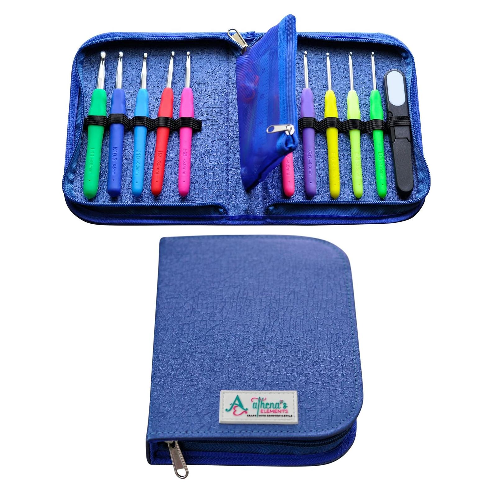 Juego de Agujas de Ganchillo Ergonómicas Elementos de Athena