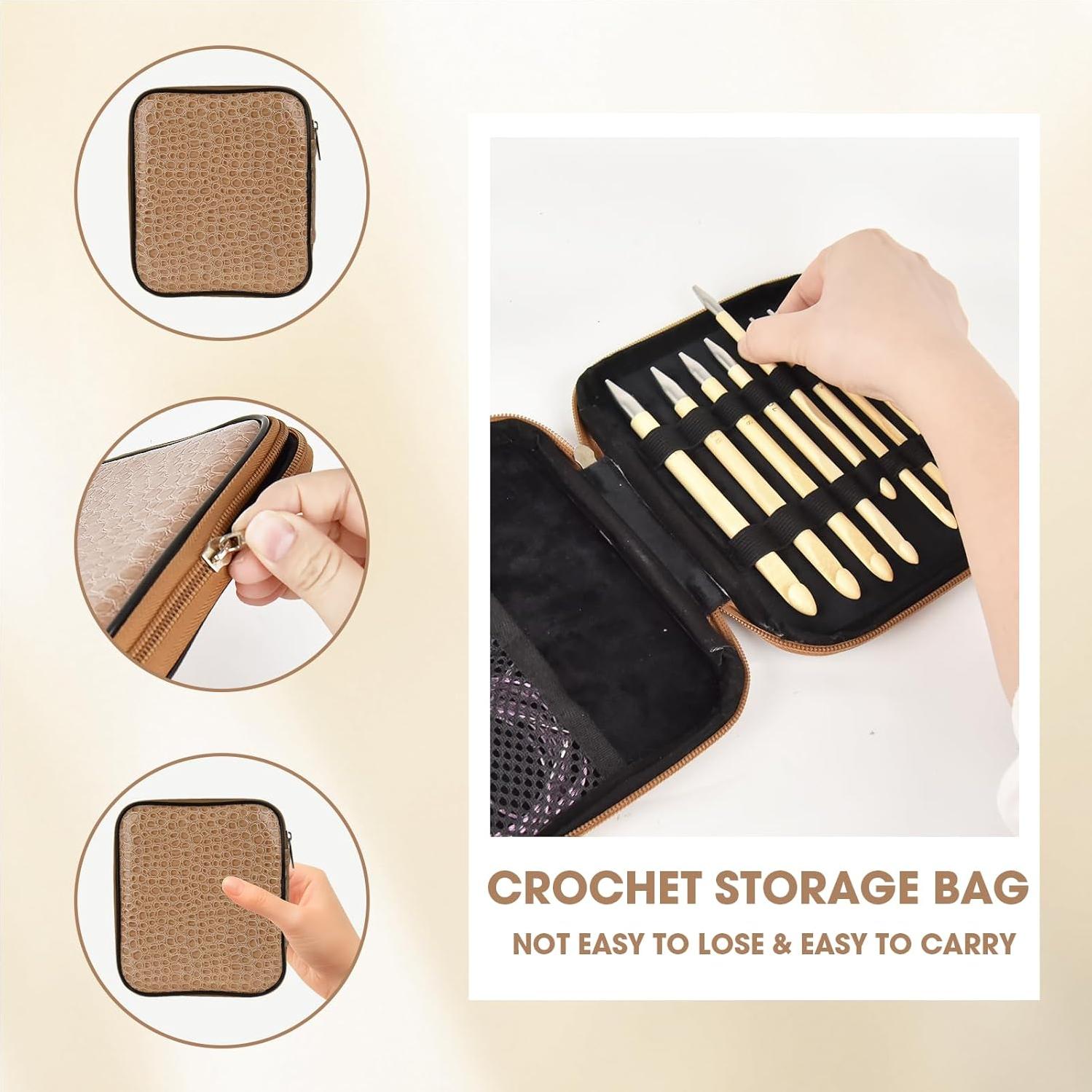 Juego de Ganchillos Tunecinos Demine - 10 Tamaños 3.5mm a 10mm