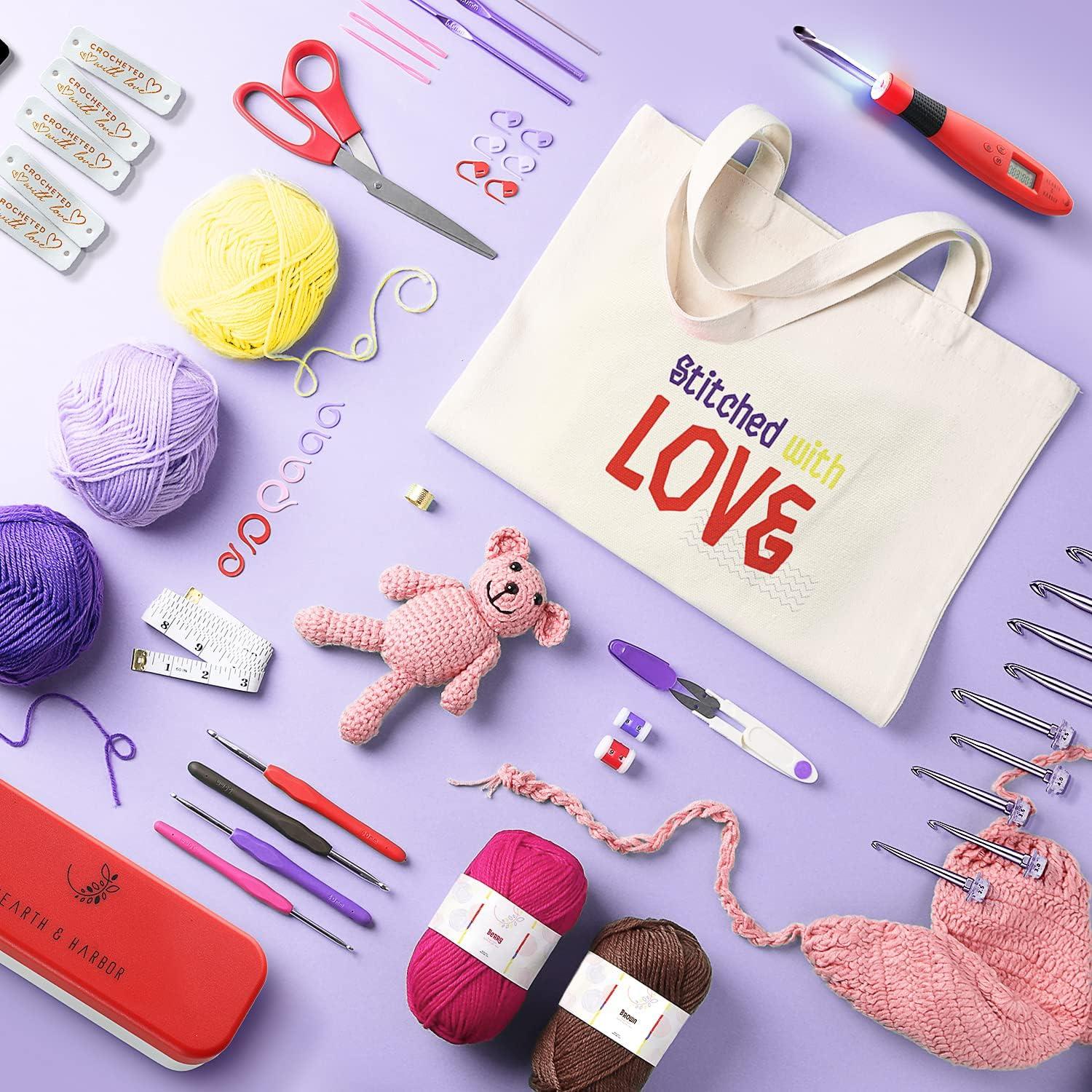 Juego de Ganchillos Iluminados Hearth & Harbor con Contador