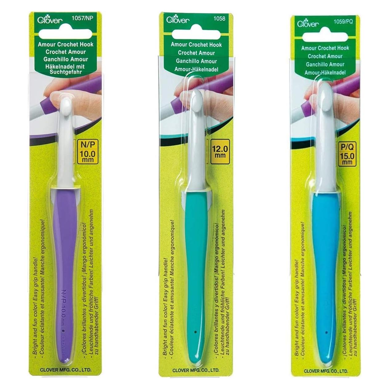 Juego de Ganchillos Clover Amour 10-12-15mm - 3 Piezas