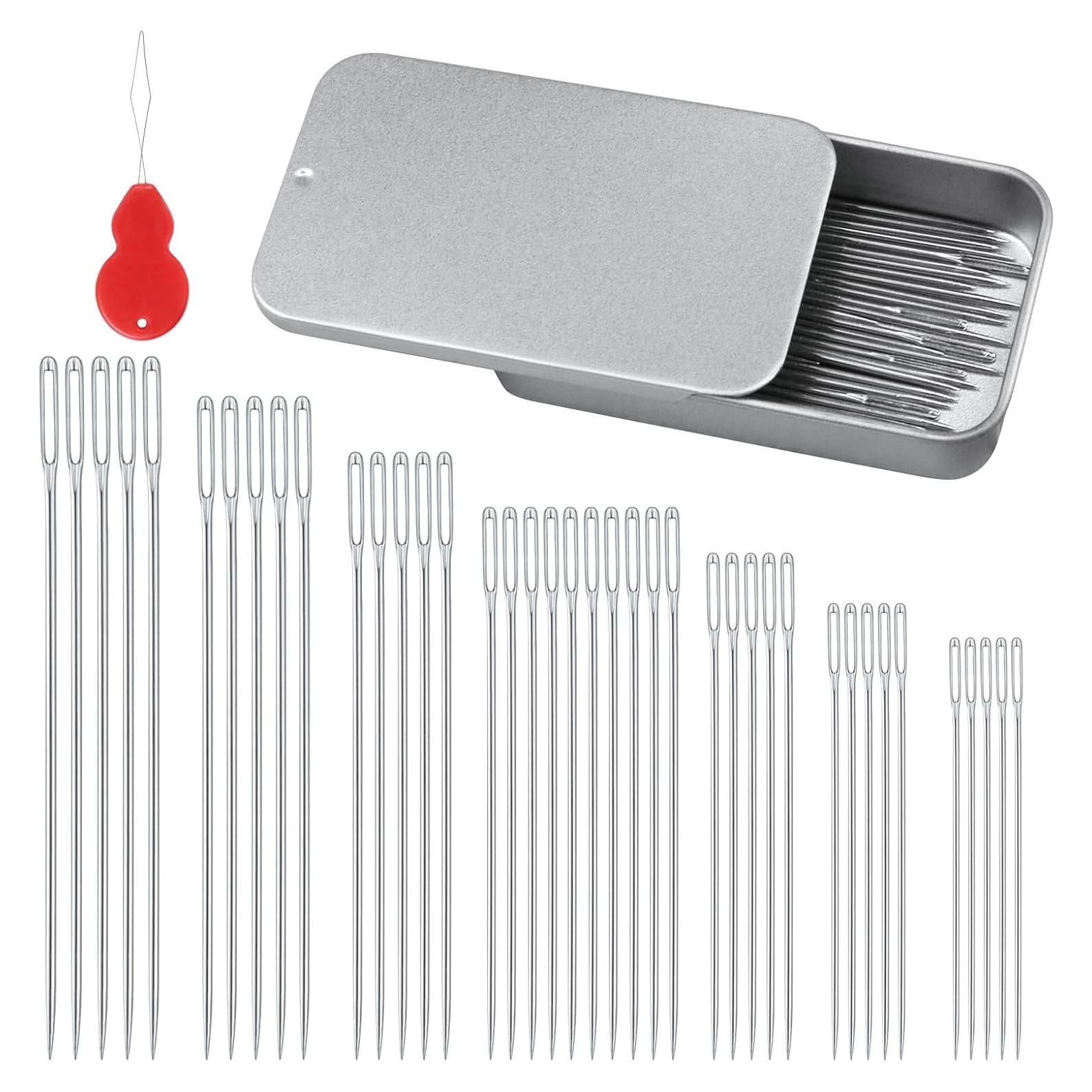 Juego de Agujas de Coser de Ojo Grande FIVEZERO 40 Pcs