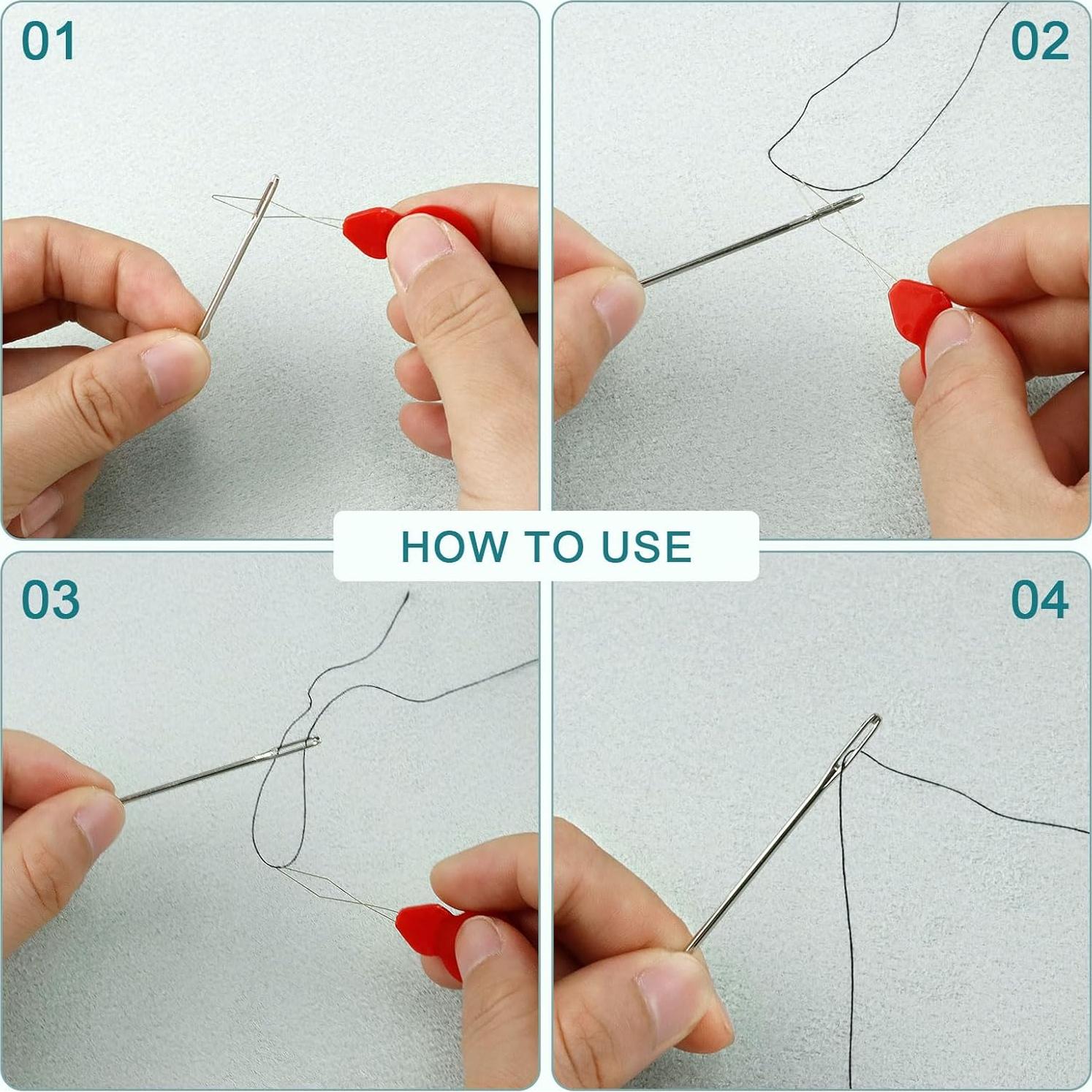 Juego de Agujas de Coser de Ojo Grande FIVEZERO 40 Pcs