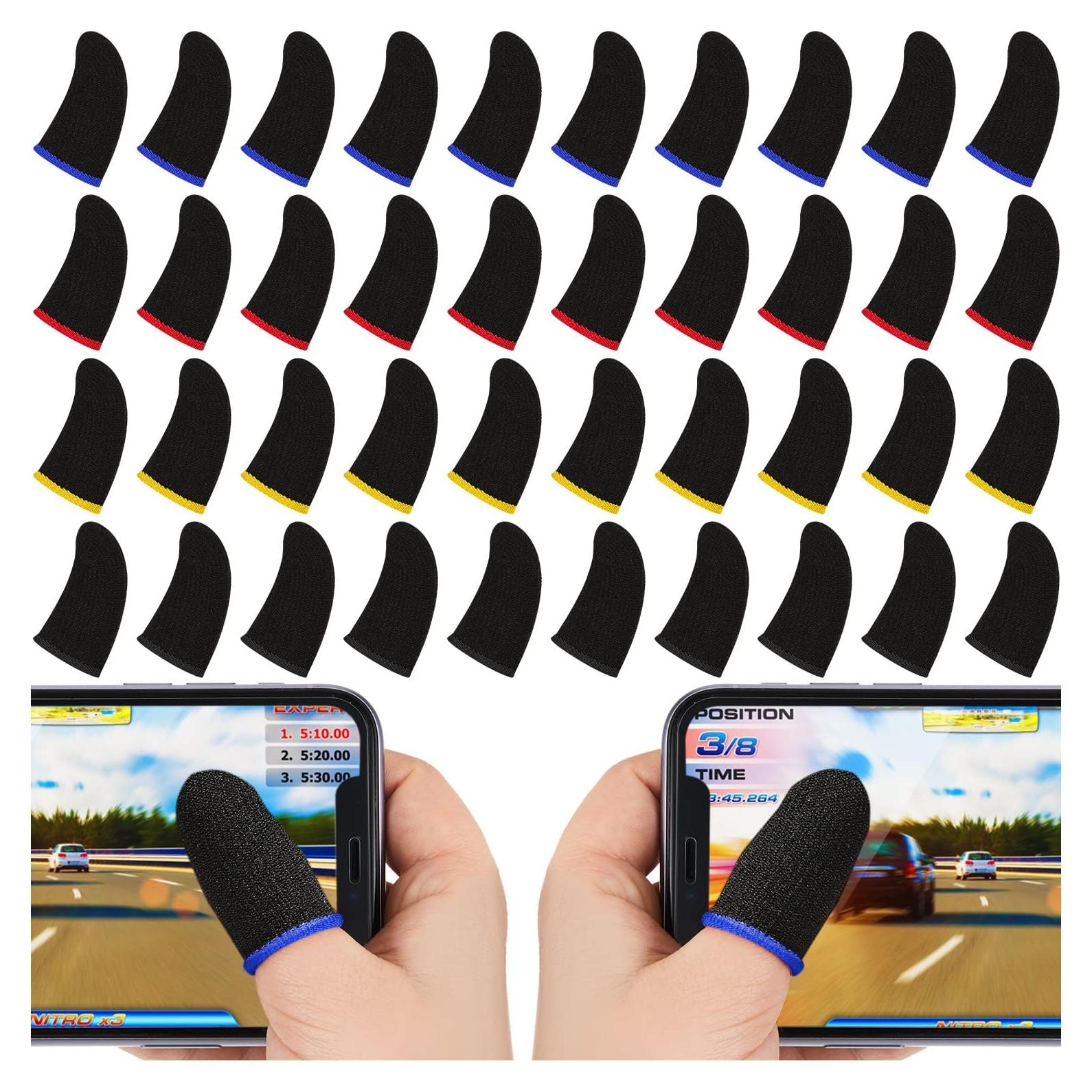 Mangas de Dedo Jiuguva 120 Pcs Anti Sudor para Juegos Móviles