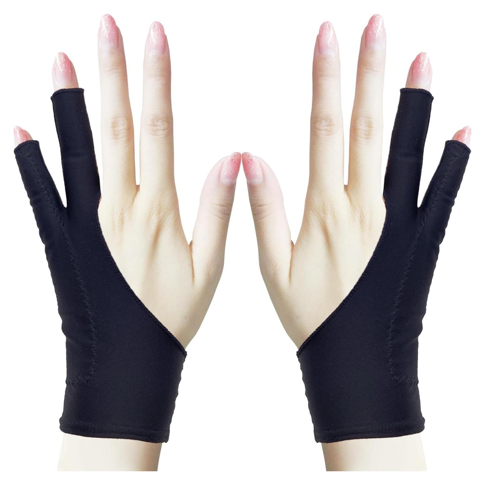 Guantes de Dibujo Digital Timebetter M - Rechazo de Palma, 2 Unidades