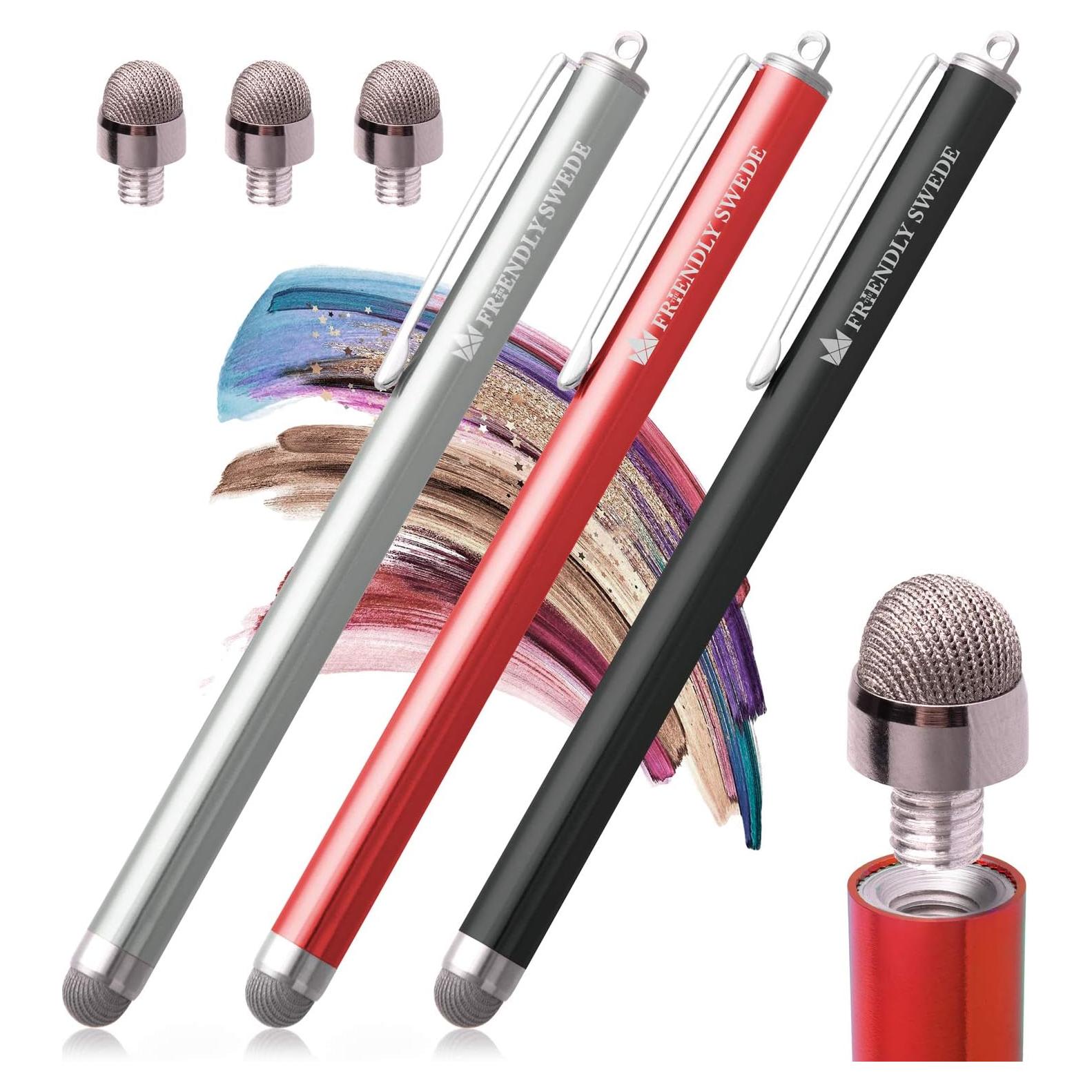 Lápiz Estilográfico Capacitivo El Amigable Swede - Paquete de 3