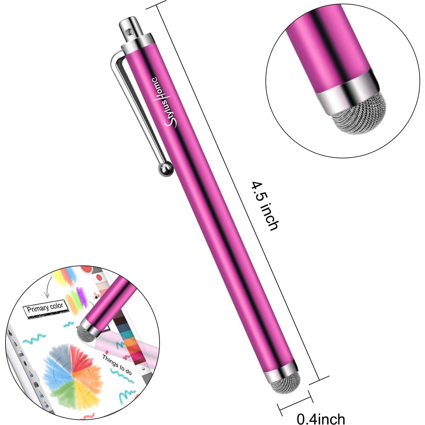 Paquete de 10 Bolígrafos Stylus de Fibra para Pantallas Táctiles