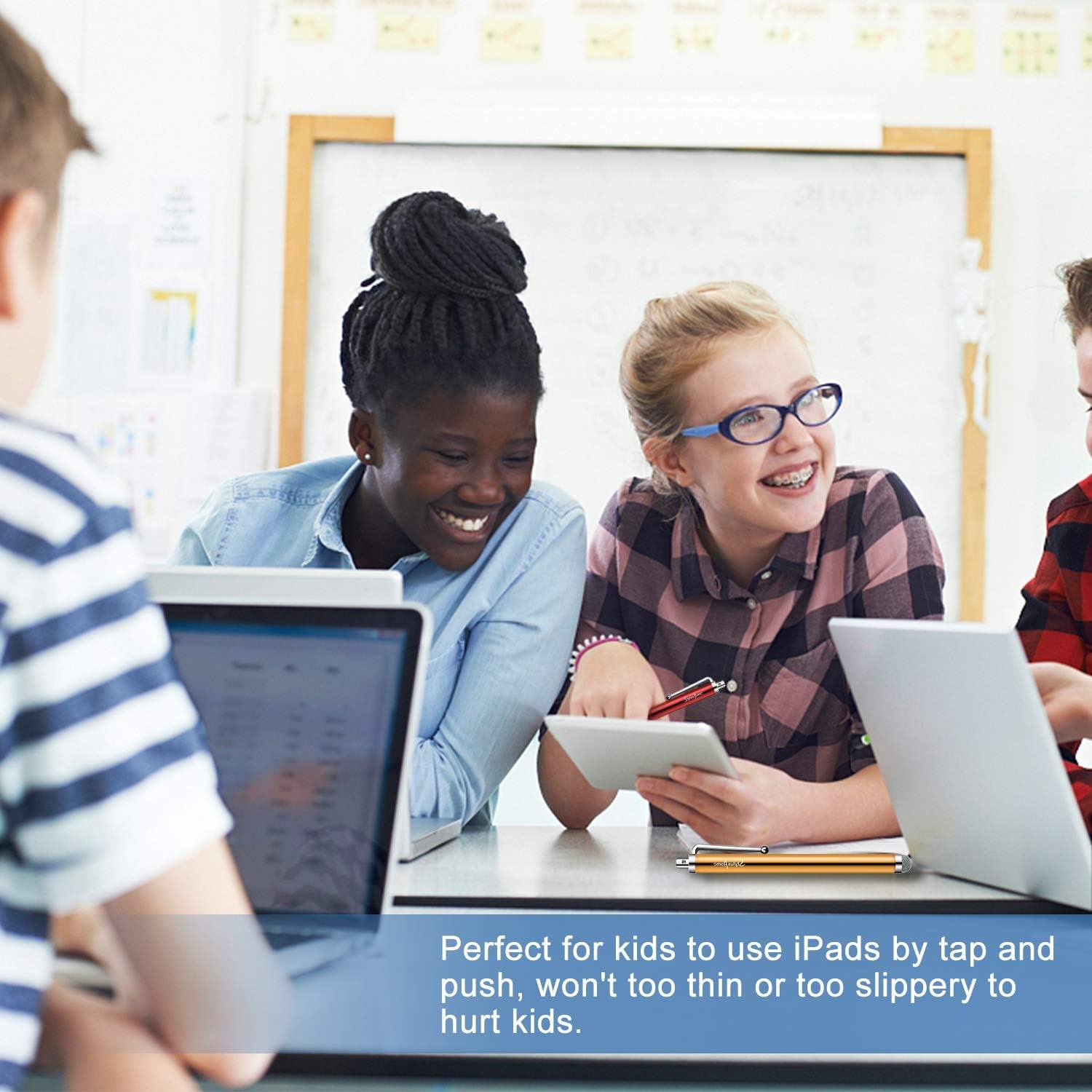 Paquete de 10 Bolígrafos Stylus de Fibra para Pantallas Táctiles