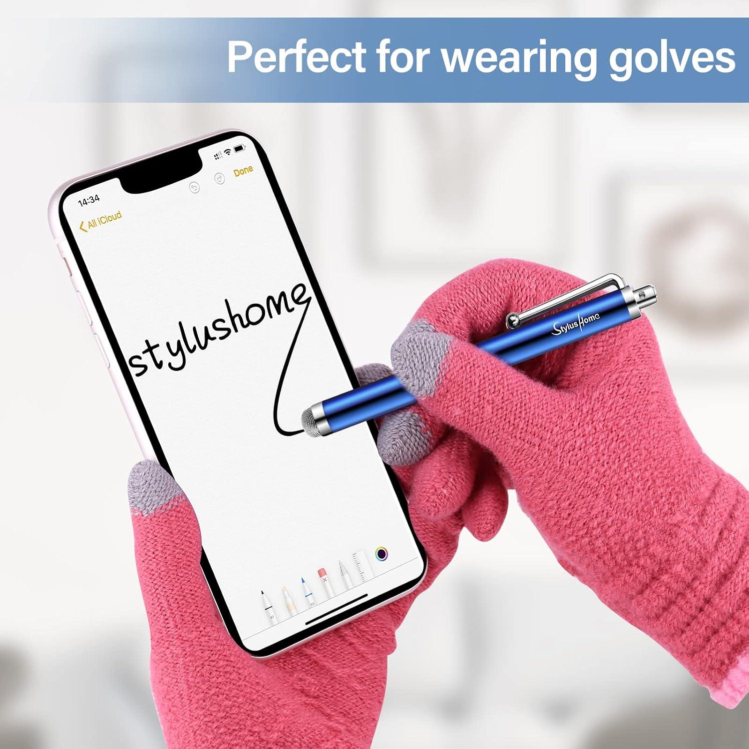 Paquete de 10 Bolígrafos Stylus de Fibra para Pantallas Táctiles