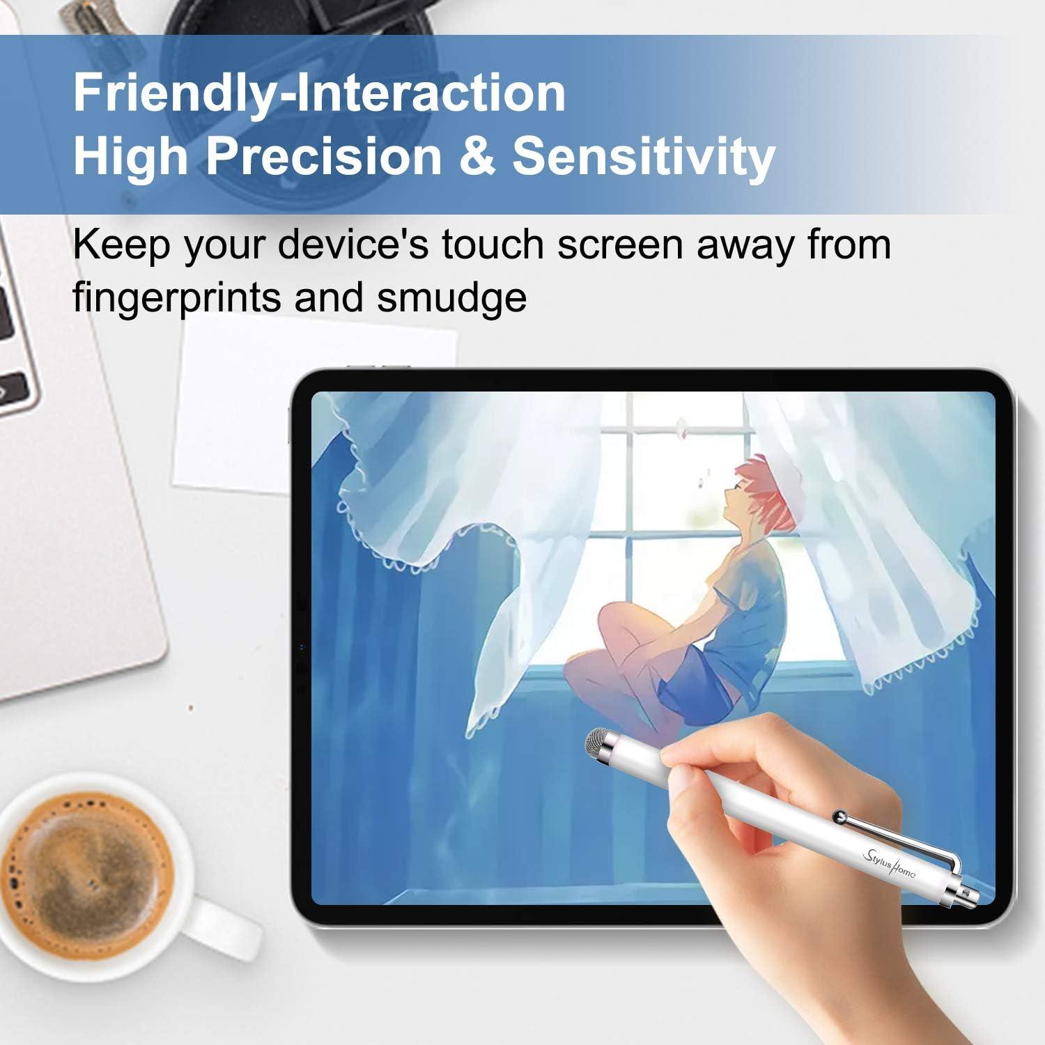 Paquete de 10 Bolígrafos Stylus de Fibra para Pantallas Táctiles