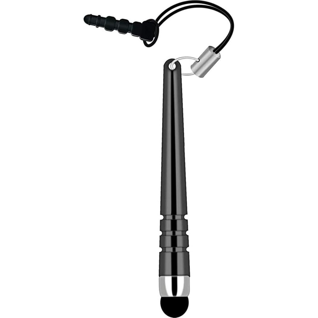 Mini Stylus Touch Pen Aluminio Negro Fonus Compatible iPhone