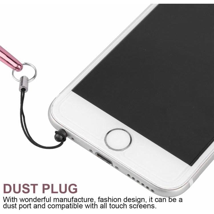 Mini Stylus Touch Pen Aluminio Negro Fonus Compatible iPhone