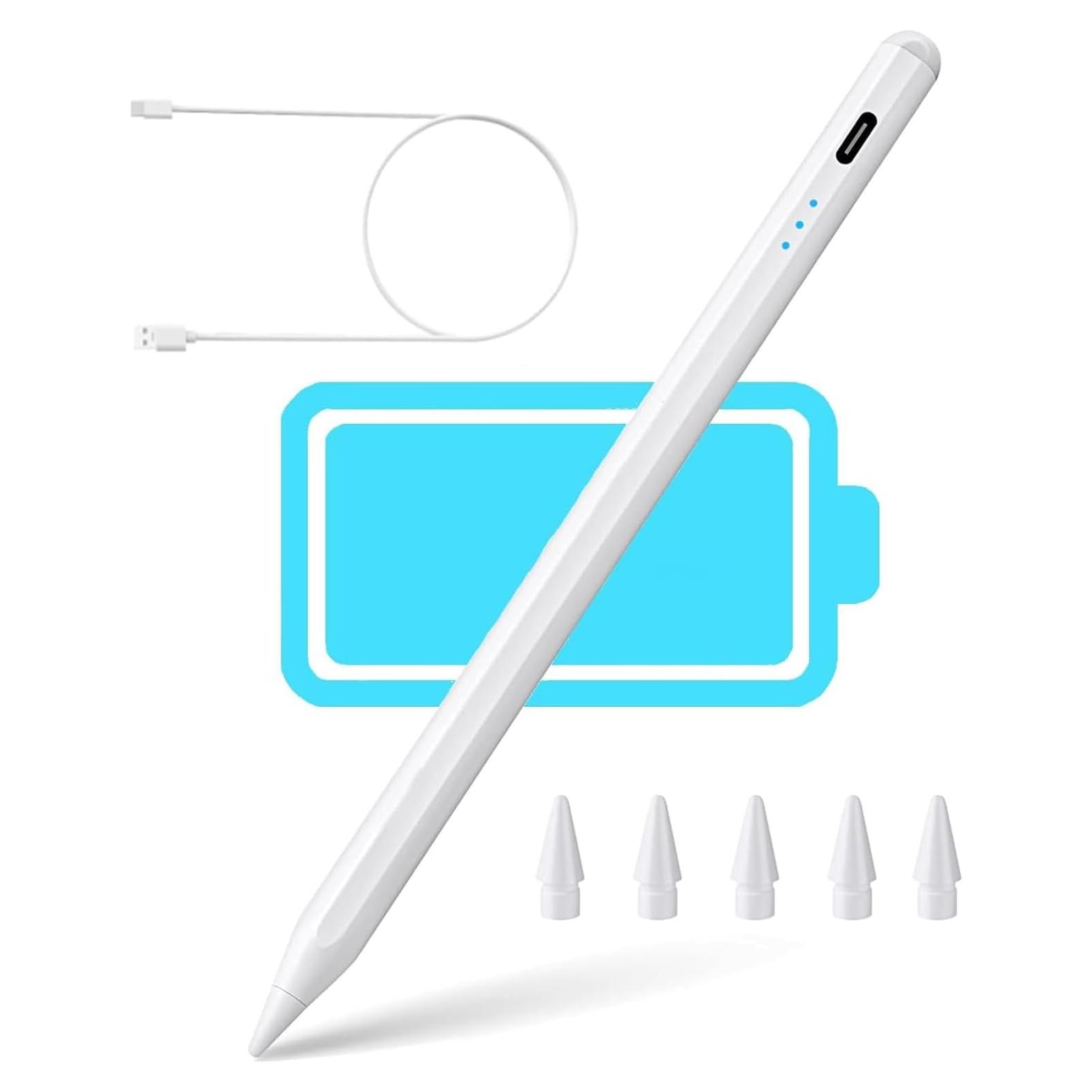 Lápiz Stylus para iPad 2018-2024 XVZ Carga Rápida Blanco