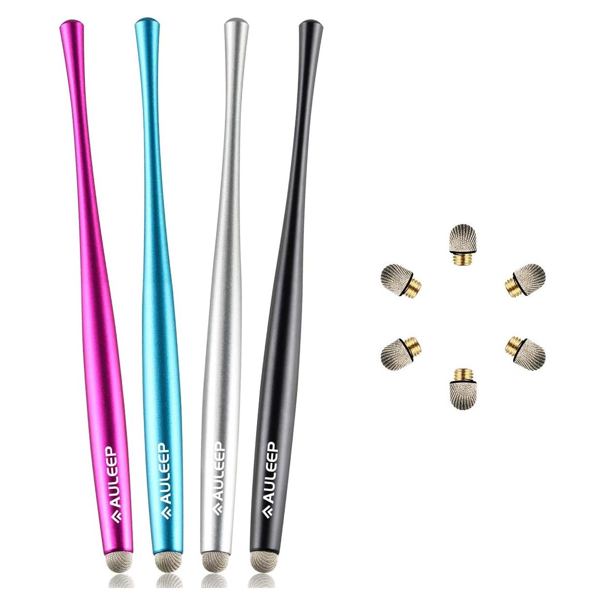 Lápiz Stylus AULEEP para Pantalla Táctil - 4 Colores, 6 Puntas