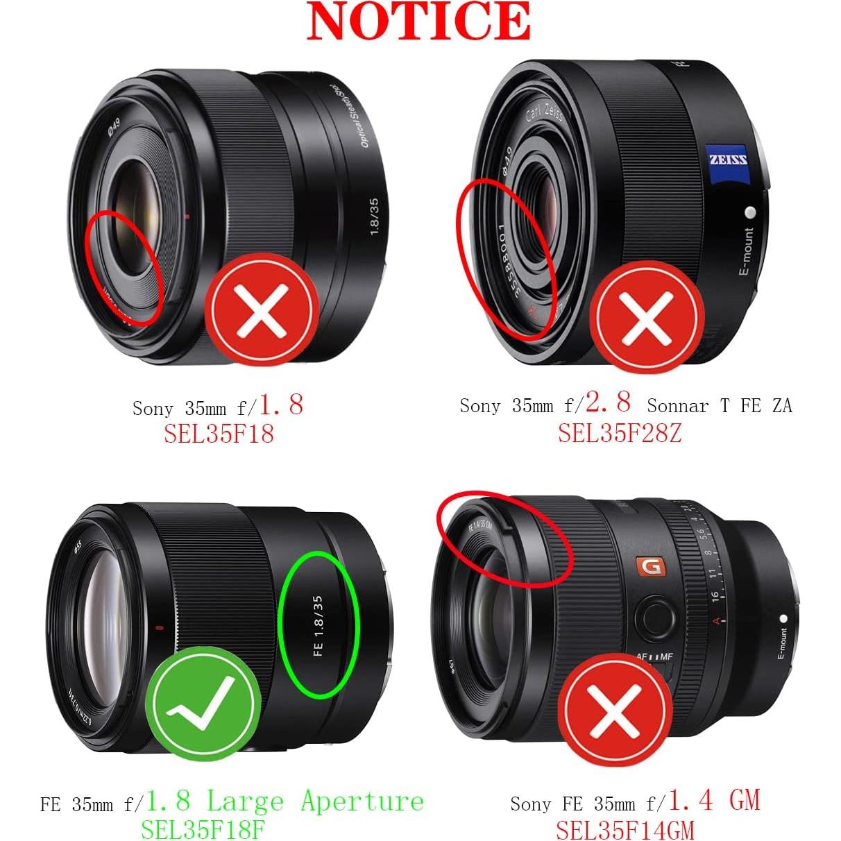 Cubierta de lente 55 mm Huipuxiang para Sony 28-70 mm y más