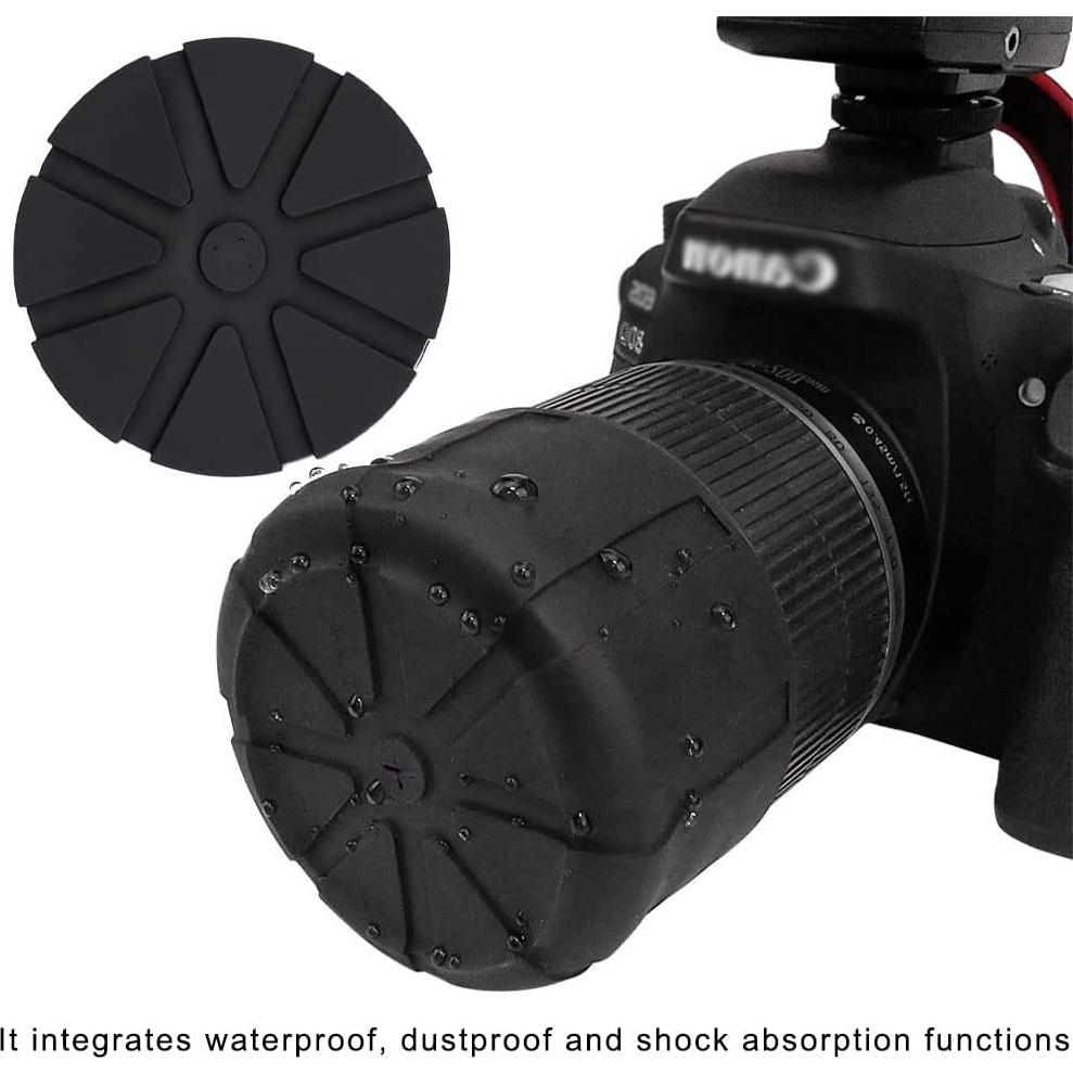 Tapa de Lente de Silicona QYNuLi 65-110mm para DSLR