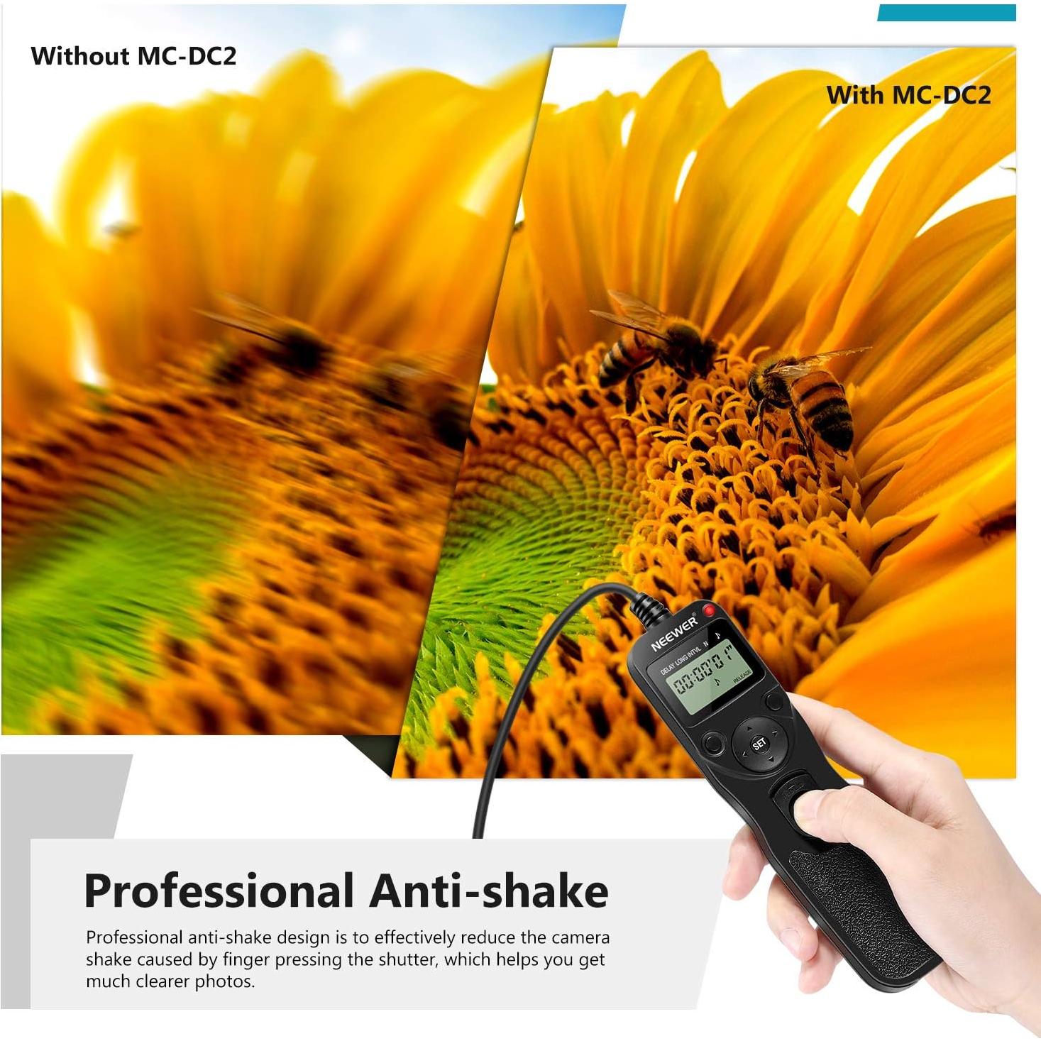 Disparador Remoto Digital Neewer para Nikon DSLR con Temporizador