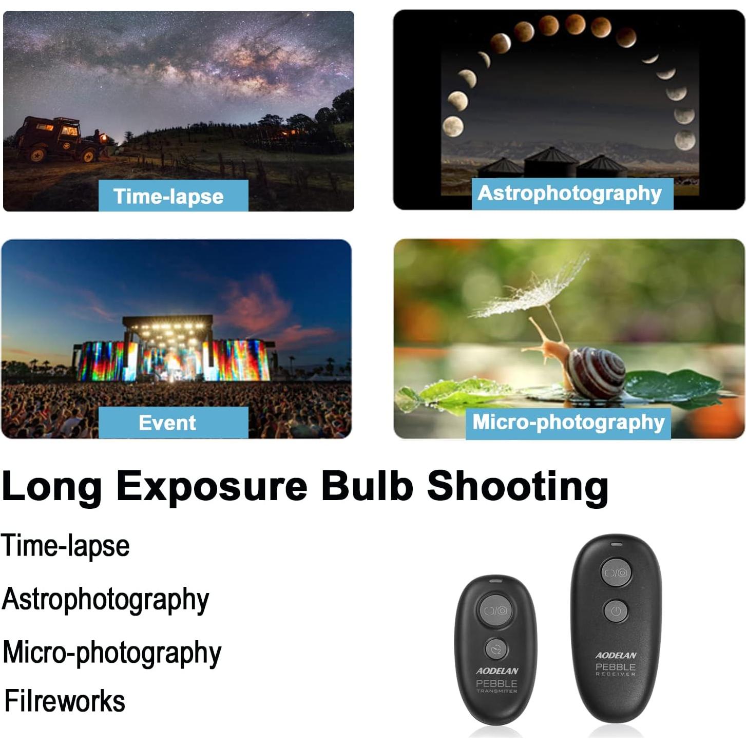 Disparador Remoto Inalámbrico AODELAN para Cámara Nikon