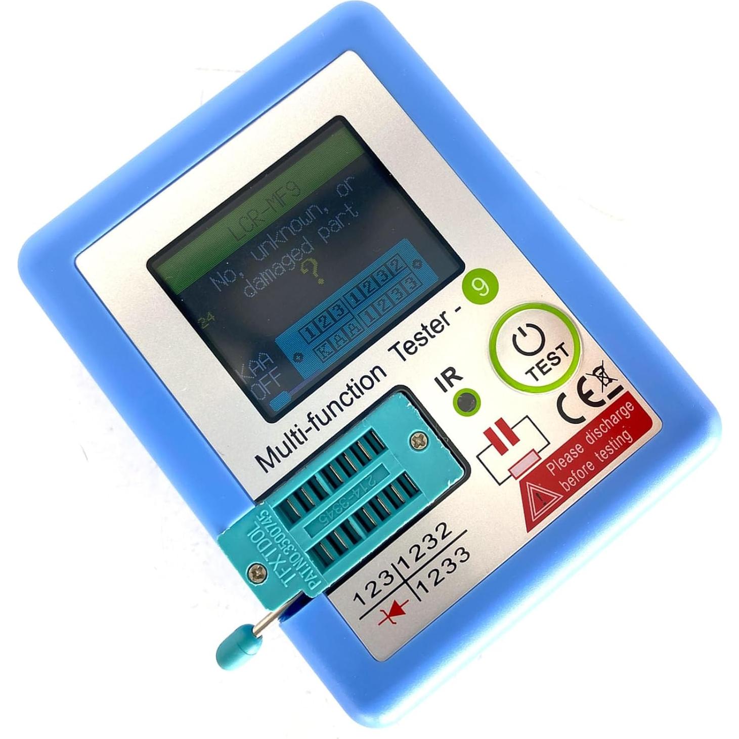 Probador de Transistores LCR MF9 TFT Multifuncional 300mAh