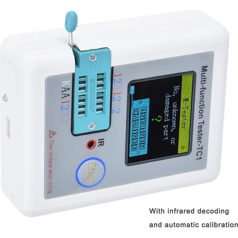 Medidor de Transistores LCR-TC1 PerGar con Pantalla Color 1.8"