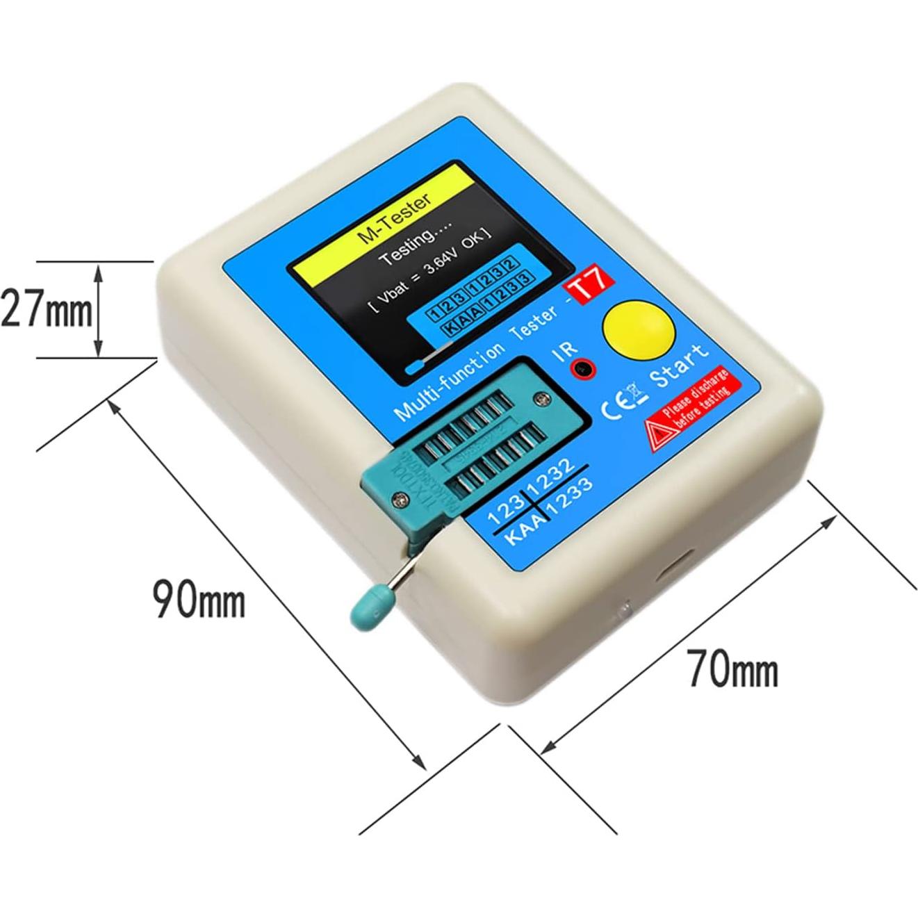 Medidor de Transistores LCR-T7 Irfora Pantalla Color Multifunción
