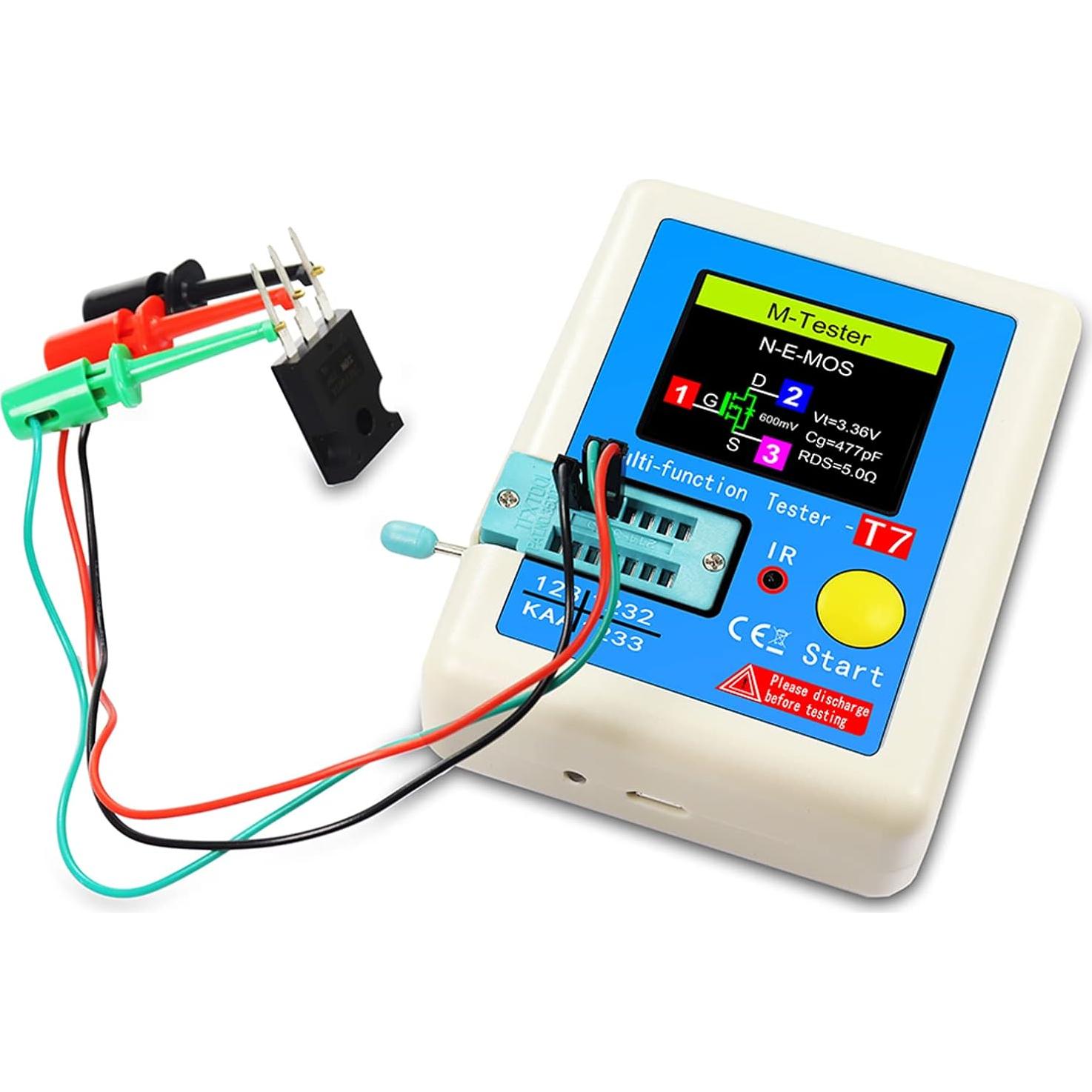 Medidor de Transistores LCR-T7 Irfora Pantalla Color Multifunción