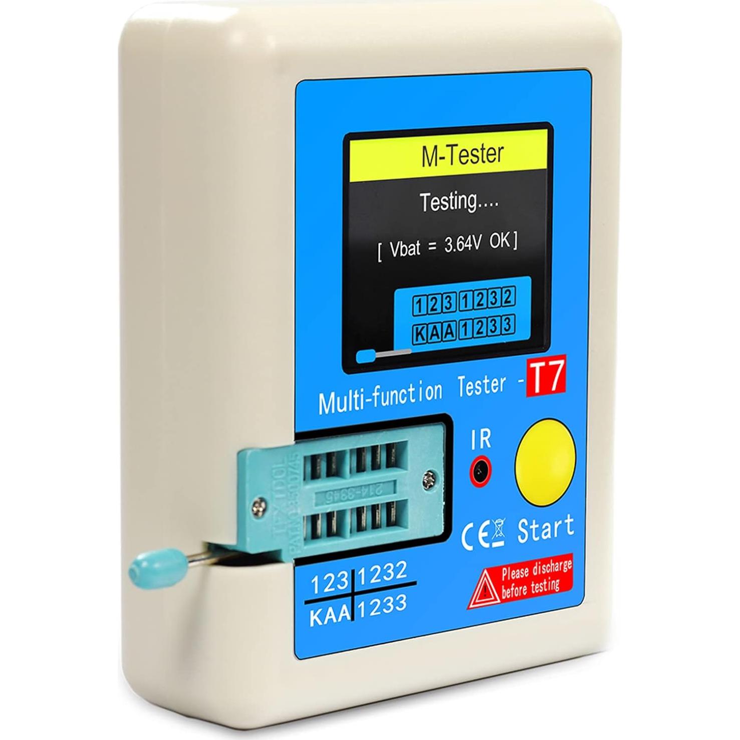 Medidor de Transistores LCR-T7 Irfora Pantalla Color Multifunción