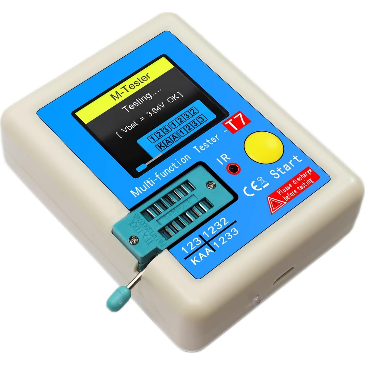 Medidor de Transistores LCR-T7 Irfora Pantalla Color Multifunción