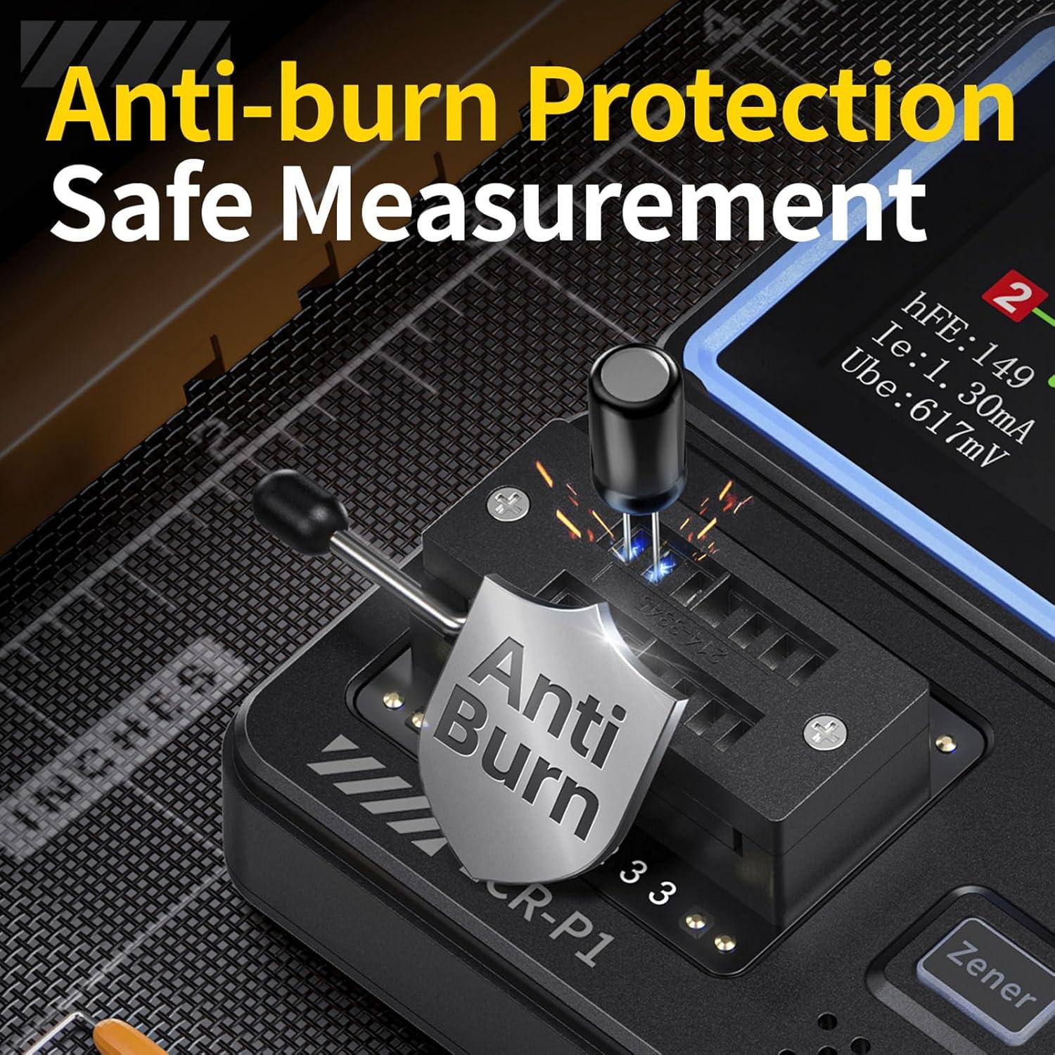 Probador de Transistores WALFRONT P1 Multifuncional 0.01-32V