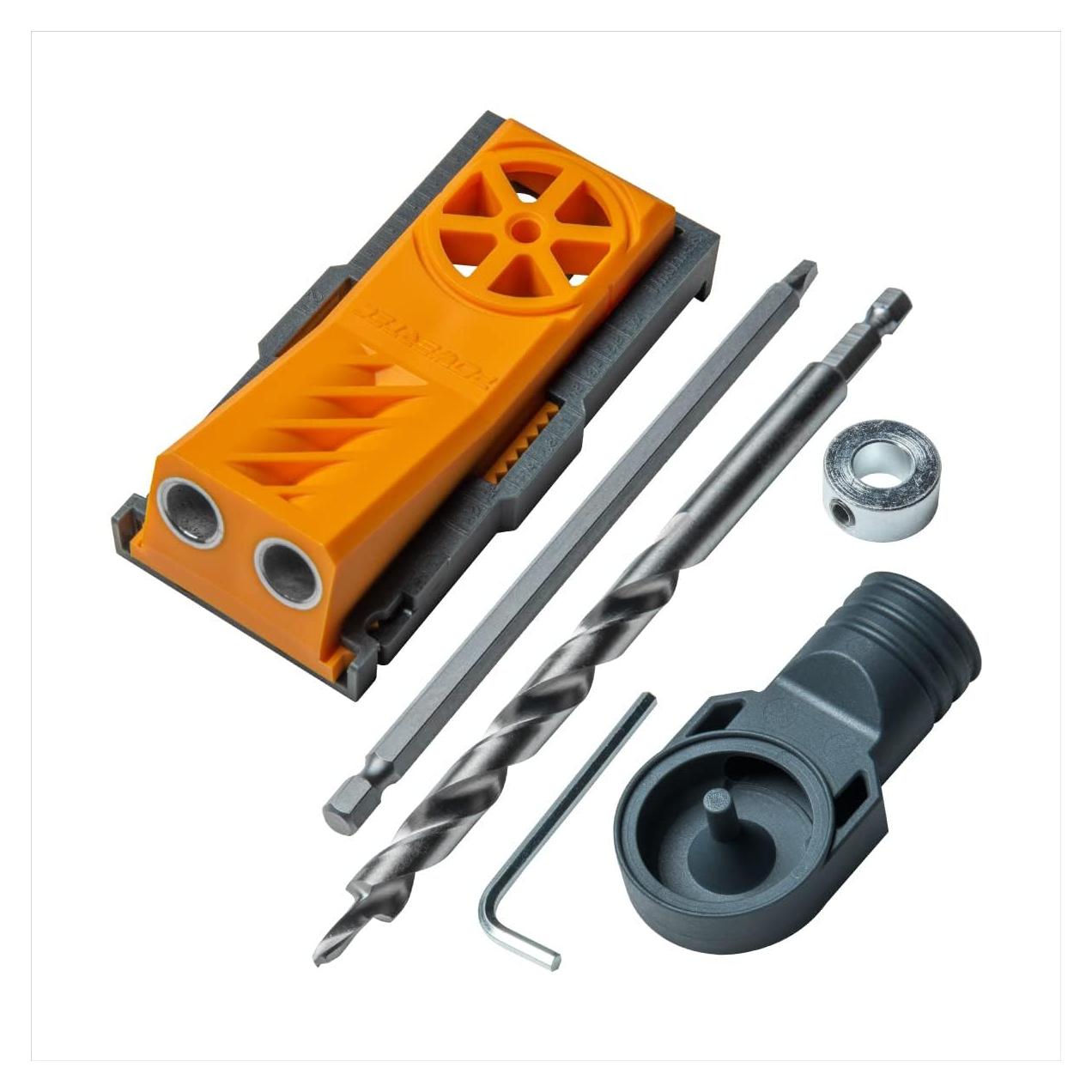 Kit Jig de Agujero de Bolsillo POWERTEC 71643, Broca 9.53 mm
