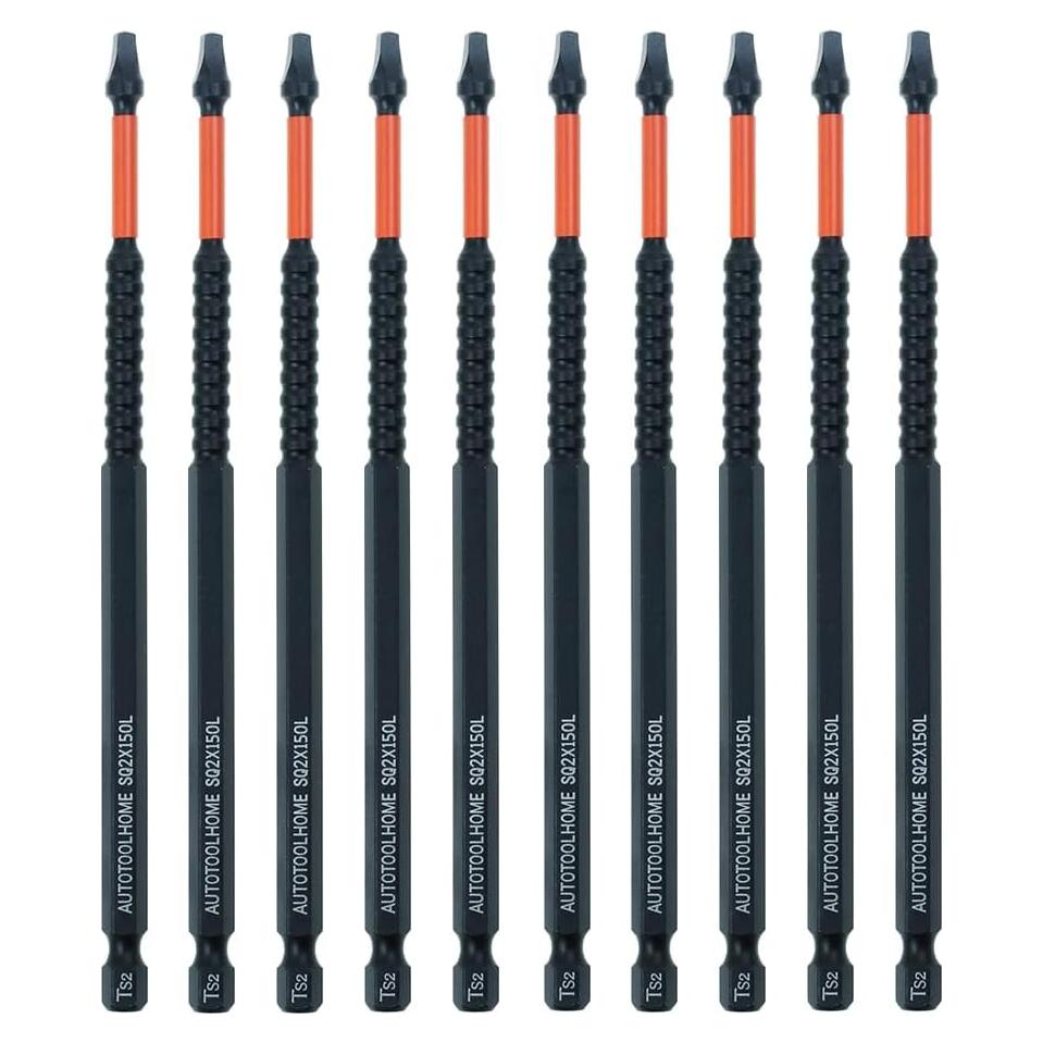 AUTOTOOLHOME Paquete de 10 Puntas Cuadradas #2 de 15.24 cm