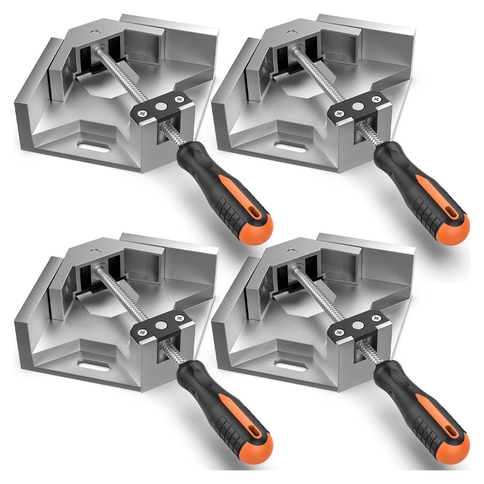 Abrazadera de Ángulo Recto Housolution 4 Pack Aluminio 90°