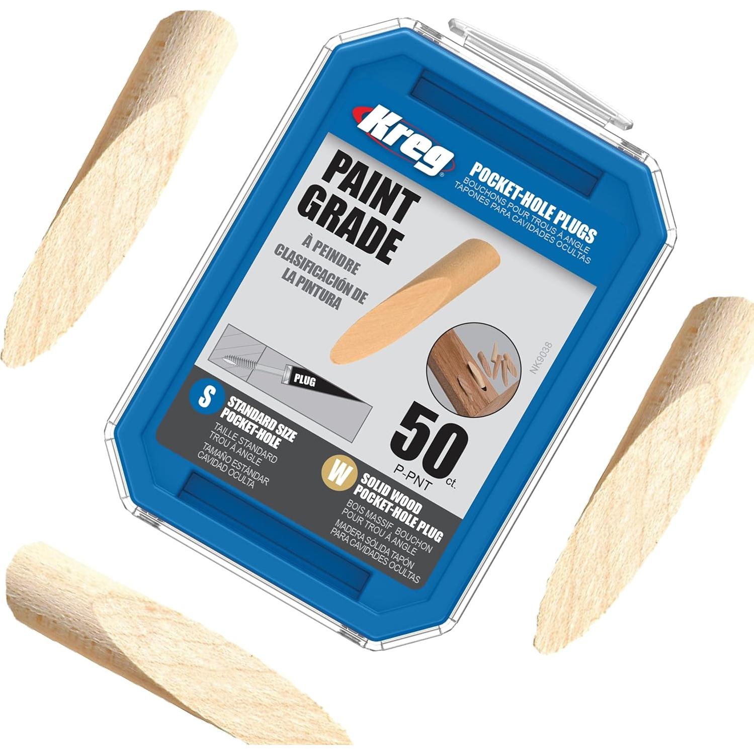 Tapones de Agujero de Bolsillo Kreg P-PNT - 50 Unidades