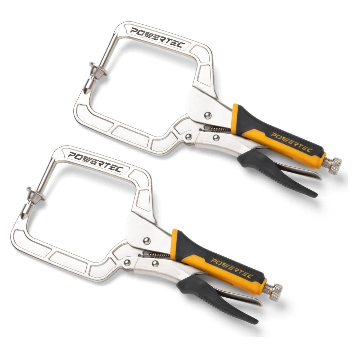 Pinzas de Ángulo Recto POWERTEC 30 cm - 2 Piezas