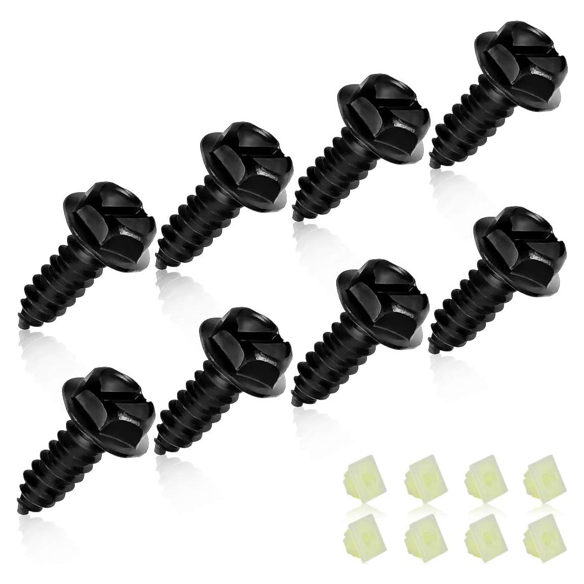 Tornillos Universales Moly Magnolia para Placas de Matrícula - 16 Piezas