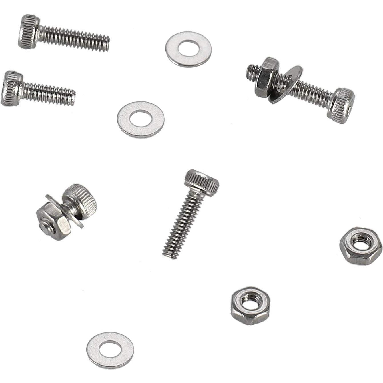 Kit 410 Pcs Tornillos de Cabeza Hexagonal M2 Acero Inoxidable 304