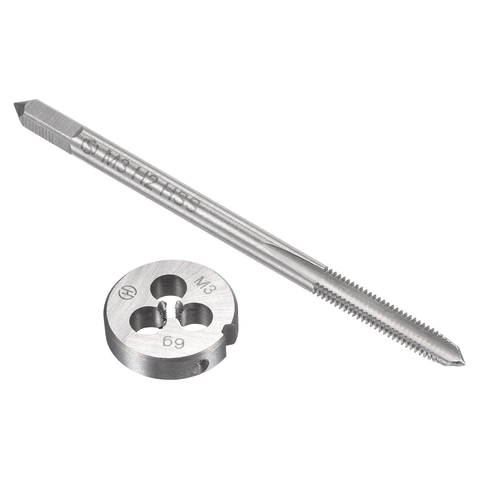 Juego de Machos y Matrices M3 x 0.5mm uxcell - HSS y Acero