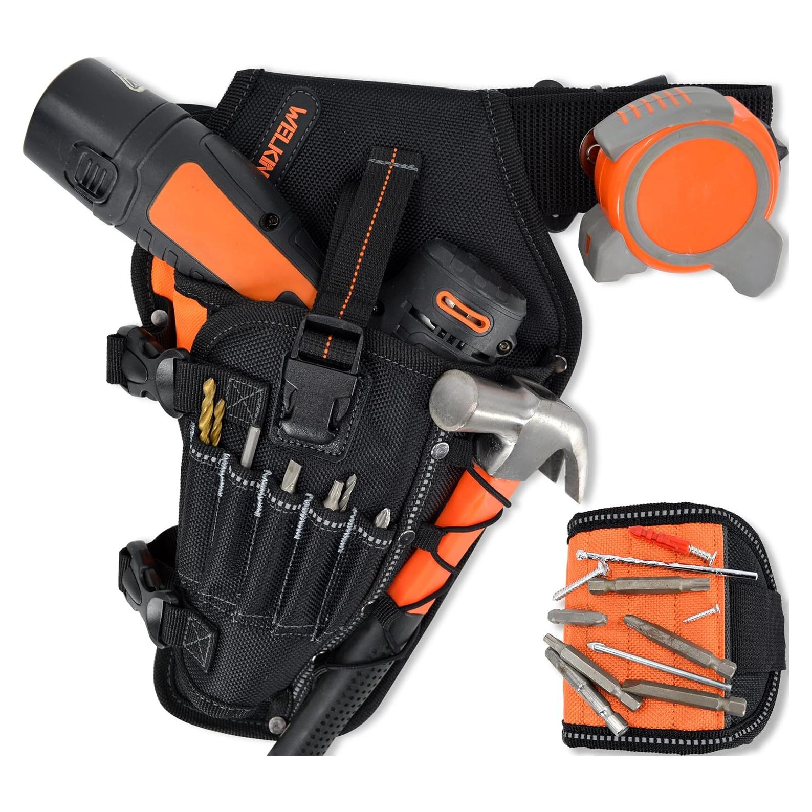 Soporte para Taladro 3-en-1 WELKINLAND con Pulsera Magnética