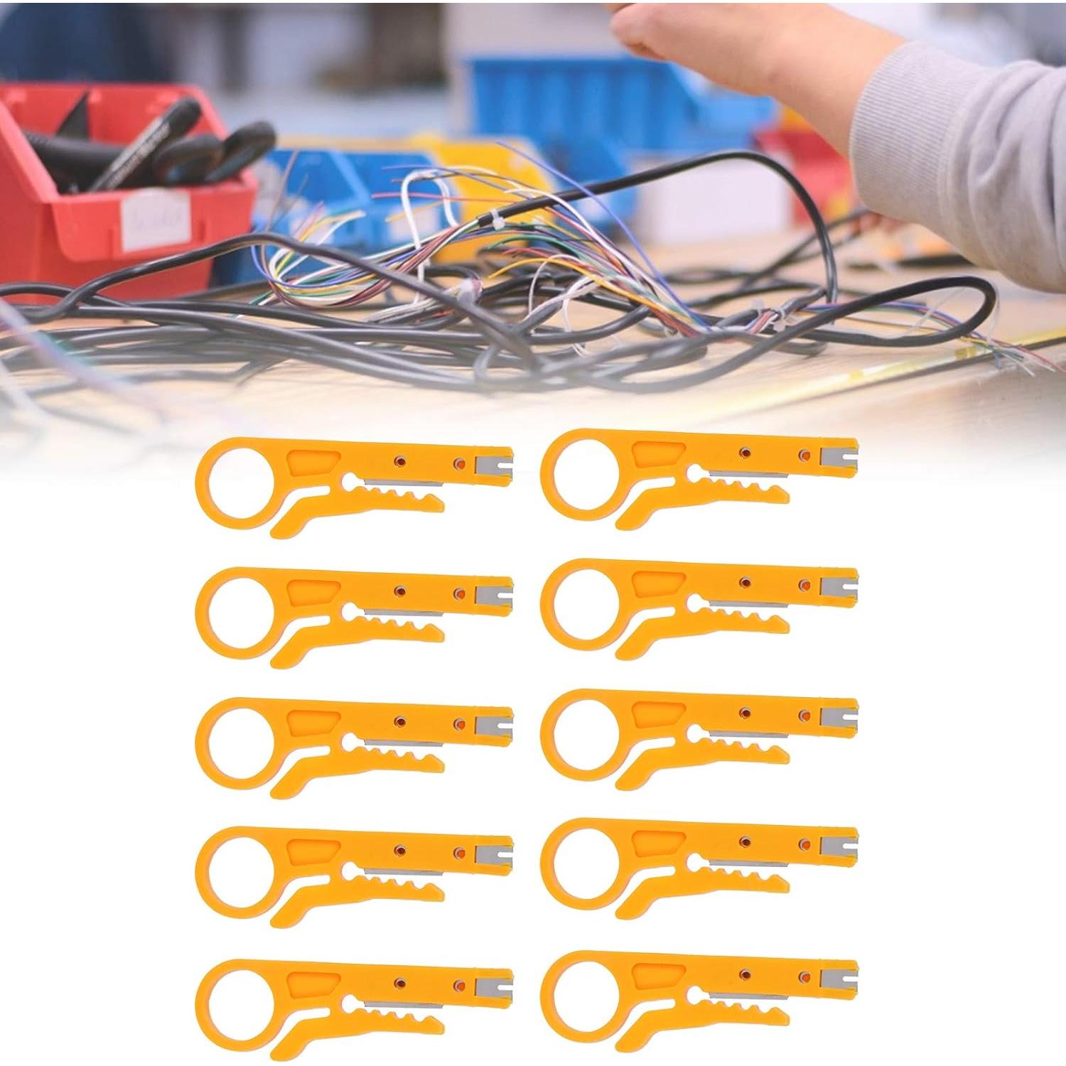 Mini Pelacables Tnfeeon 10 Pcs para Cables CAT-5, CAT-5e, CAT-6