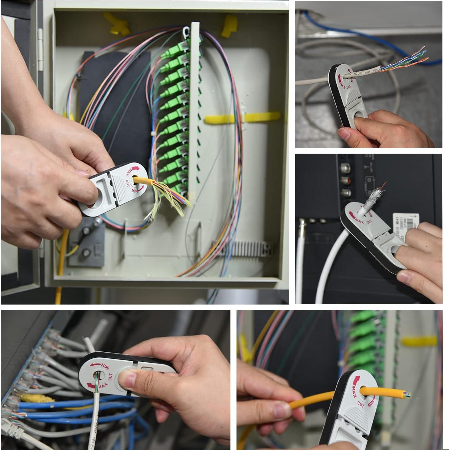 Desforradora de Cables de Red Groword Universal 3.2-9.6mm