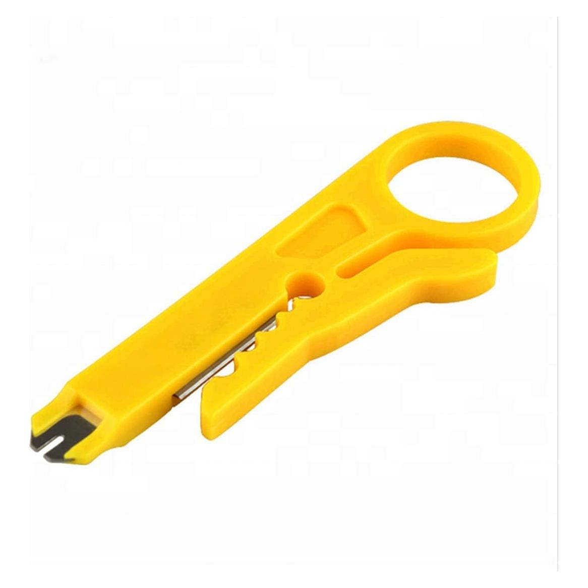 Paquete de 6 peladores de cables OLIREXD amarillos Cat5e