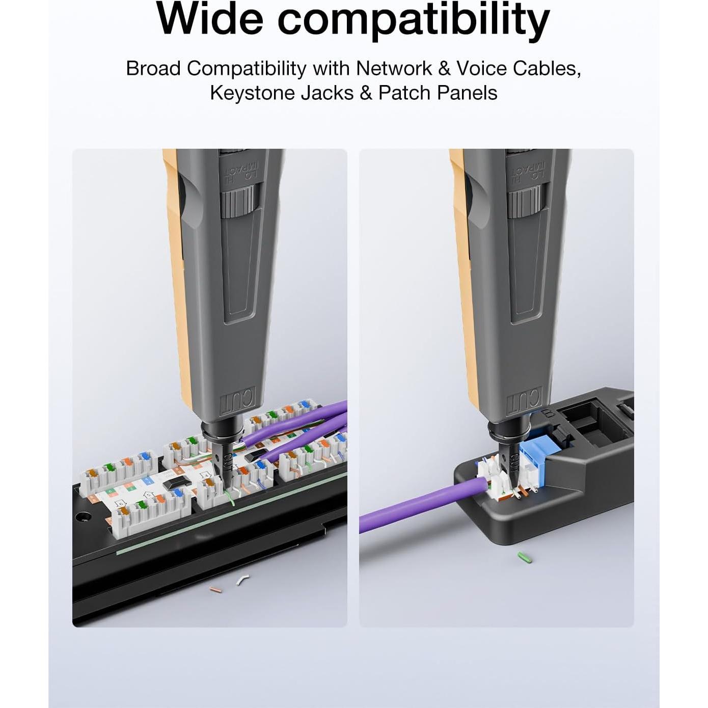 Herramienta Punch Down VCELINK con Soporte y Cortador RJ45