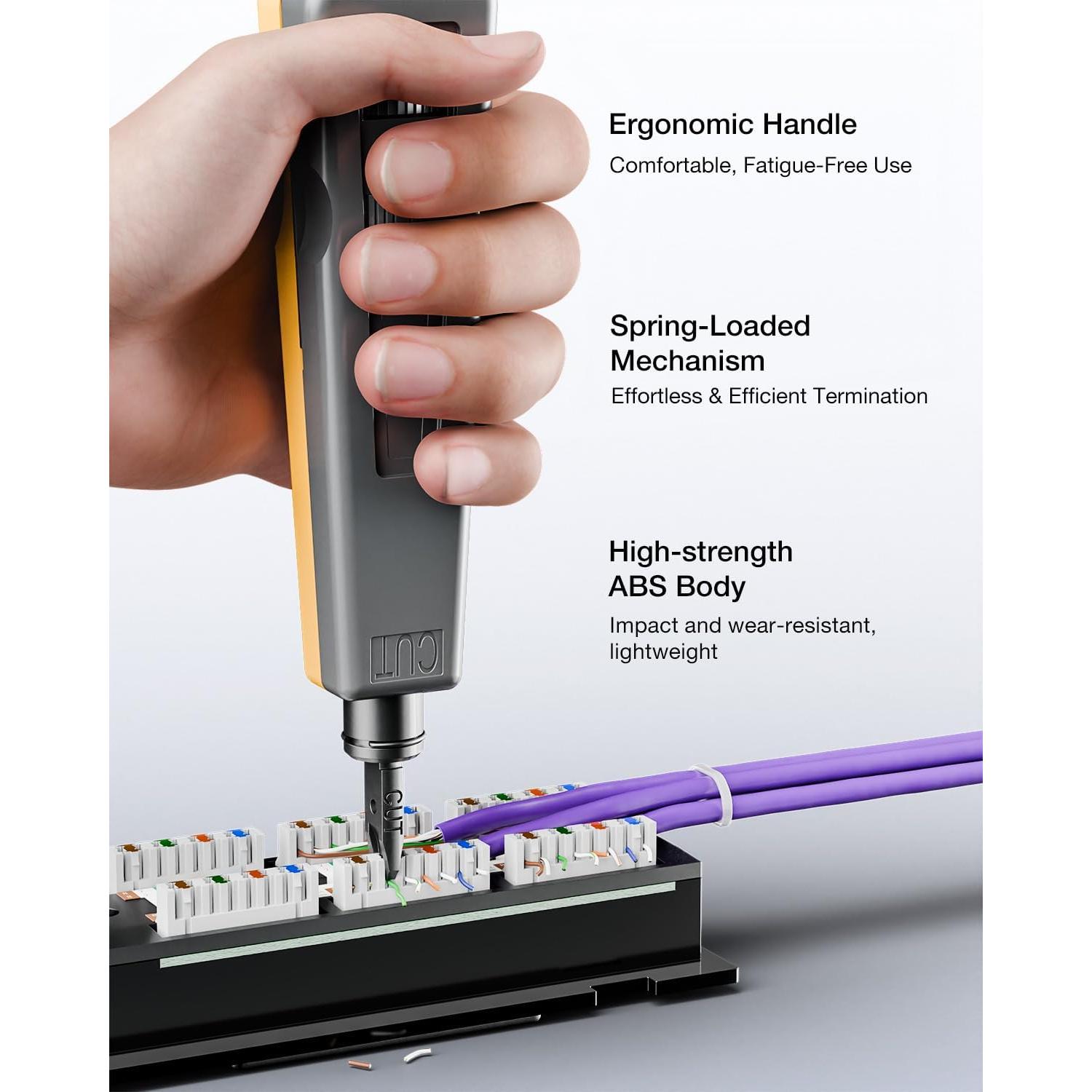 Herramienta Punch Down VCELINK con Soporte y Cortador RJ45