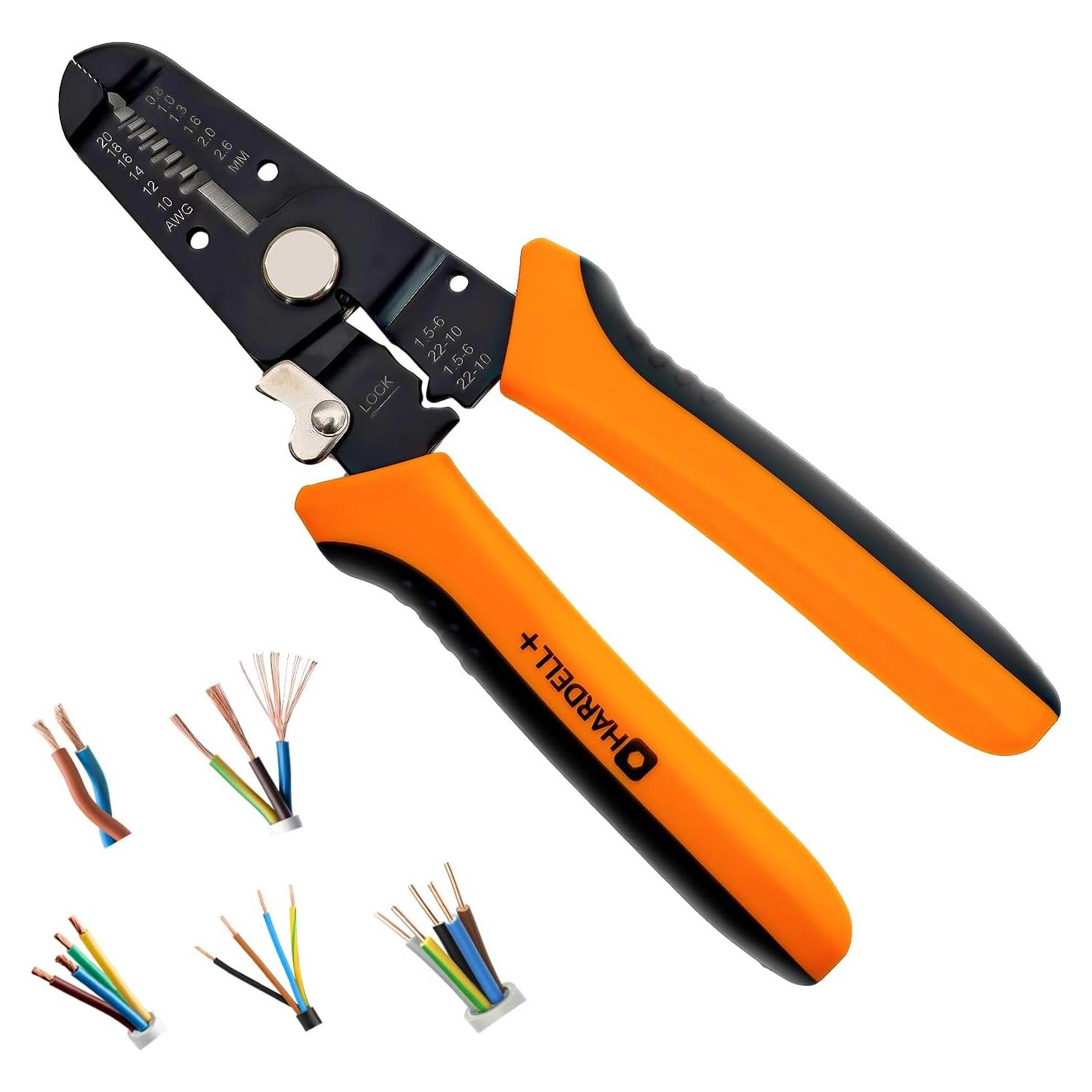 Pelacables Multifuncional HARDELL+ 19.05 cm 5 en 1 para 10-20 AWG
